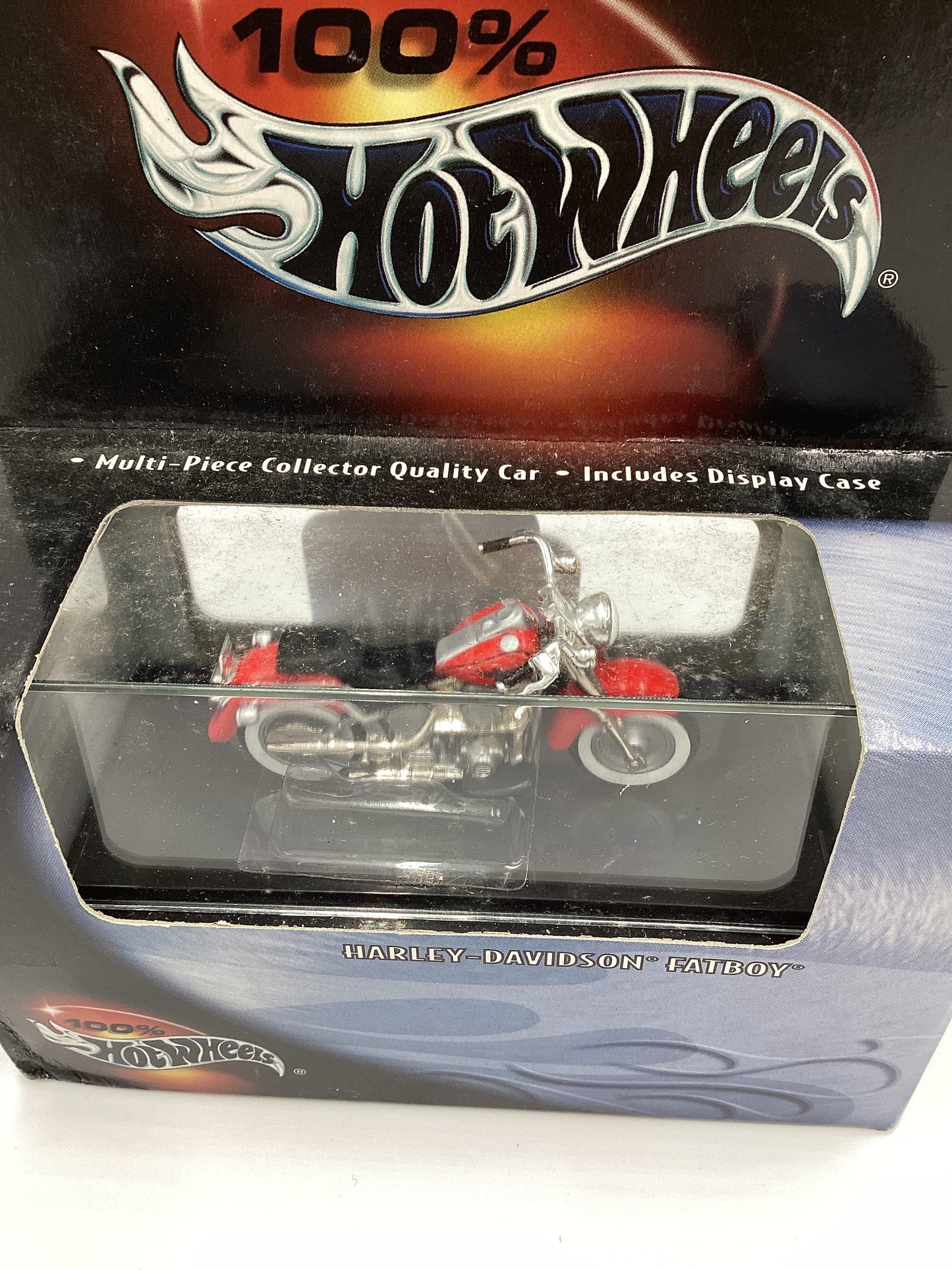 Hot Wheels Black Box 100% Harley-Davidson Fatboy Red #2