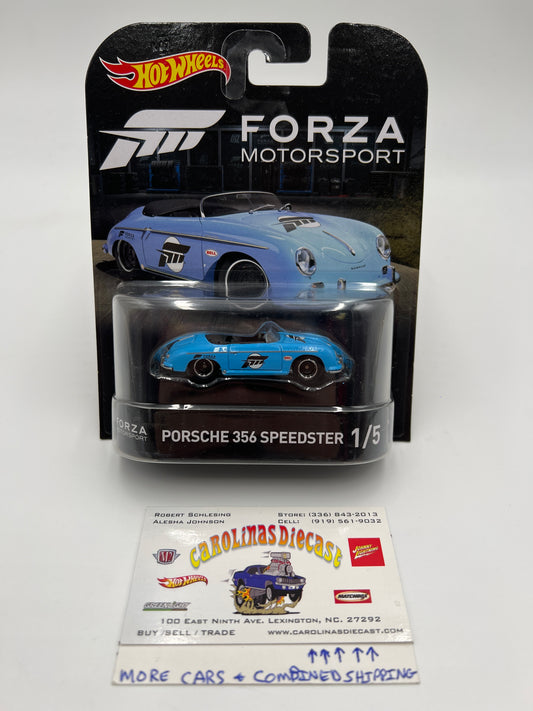 Hot Wheels Retro Entertainment Forza Motorsport #1 Porsche 356 Speedster Light Blue W/Protector