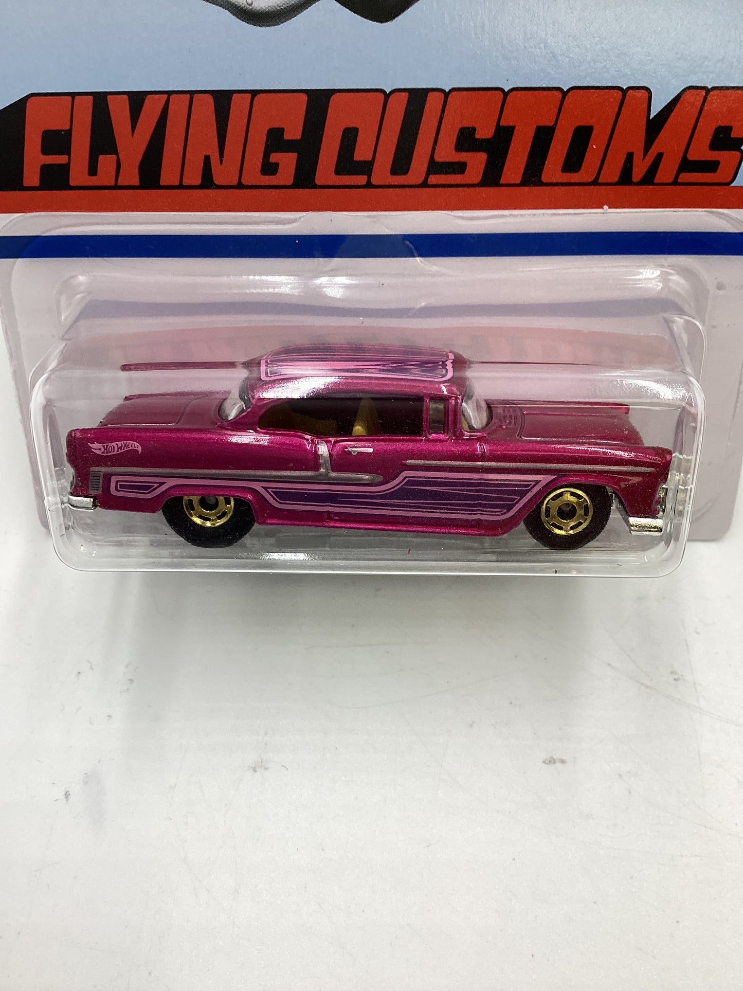 Hot Wheels Target Exclusive Flying Customs 55 Chevy Pink