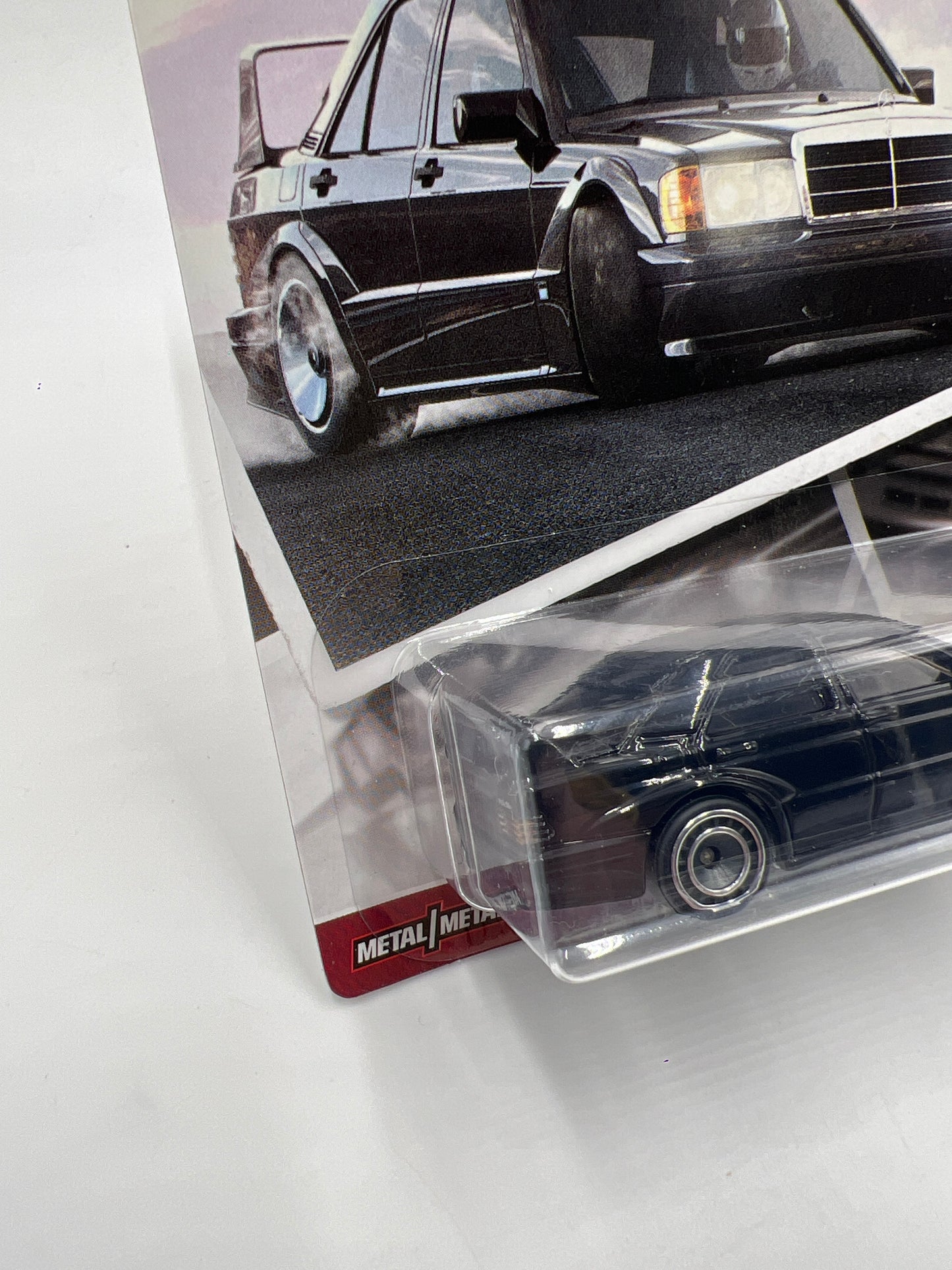 Hot Wheels Premium Car Culture Modern Classics #5 Mercedes-Benz 190E 2.5-16 EVO II Black W/Protector