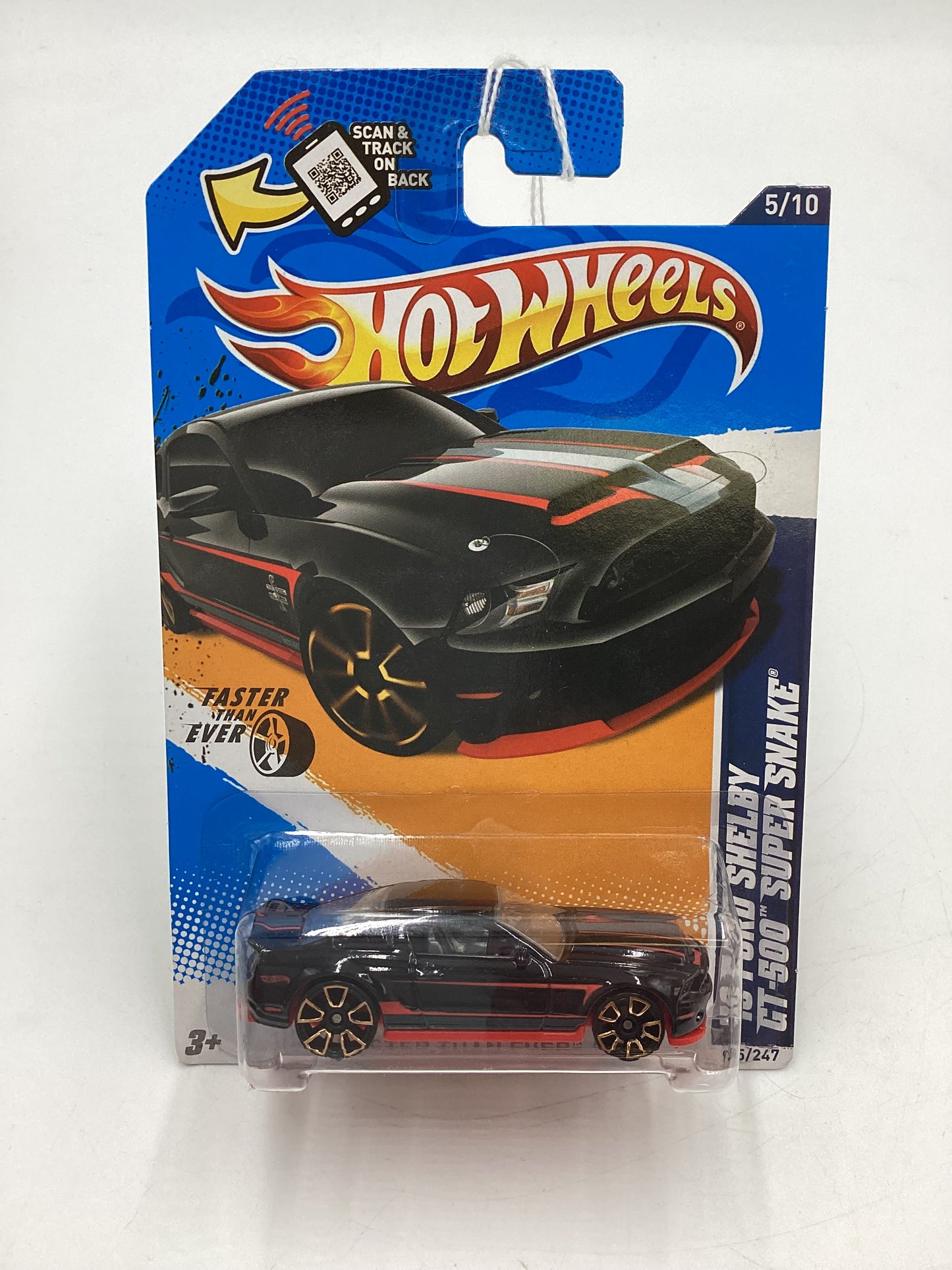 2012 Hot Wheels Faster Than Ever #95 10 Ford Shelby GT-500 Super Snake Black