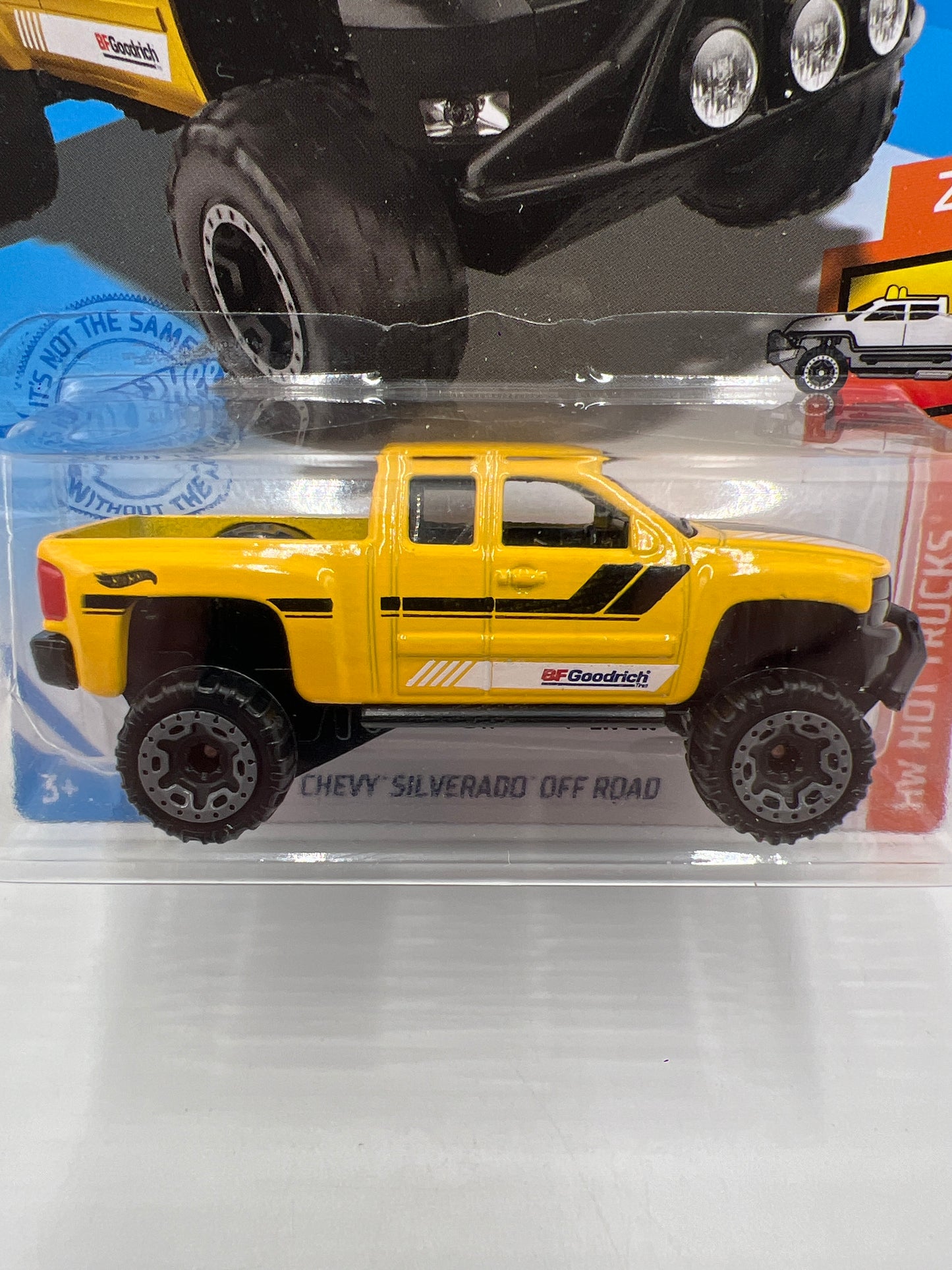 2021 Hot Wheels HW Hot Trucks #185 Chevy Silverado Off Road Yellow 14B
