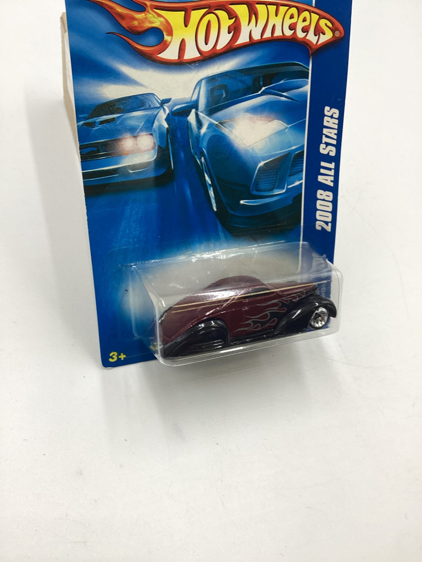 2008 Hot Wheels All Stars #51 Swoop Coupe Maroon Z2