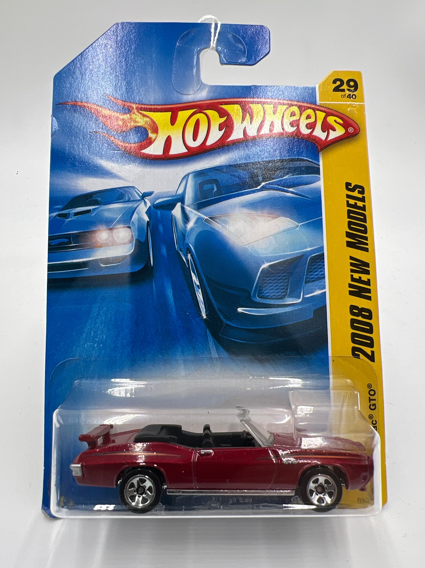 2008 Hot Wheels New Models #29 70 Pontiac GTO Red 55F