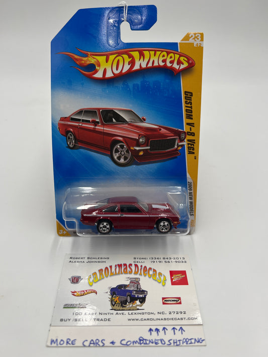 2009 Hot Wheels New Models #23 Custom V-8 Vega Red 9i