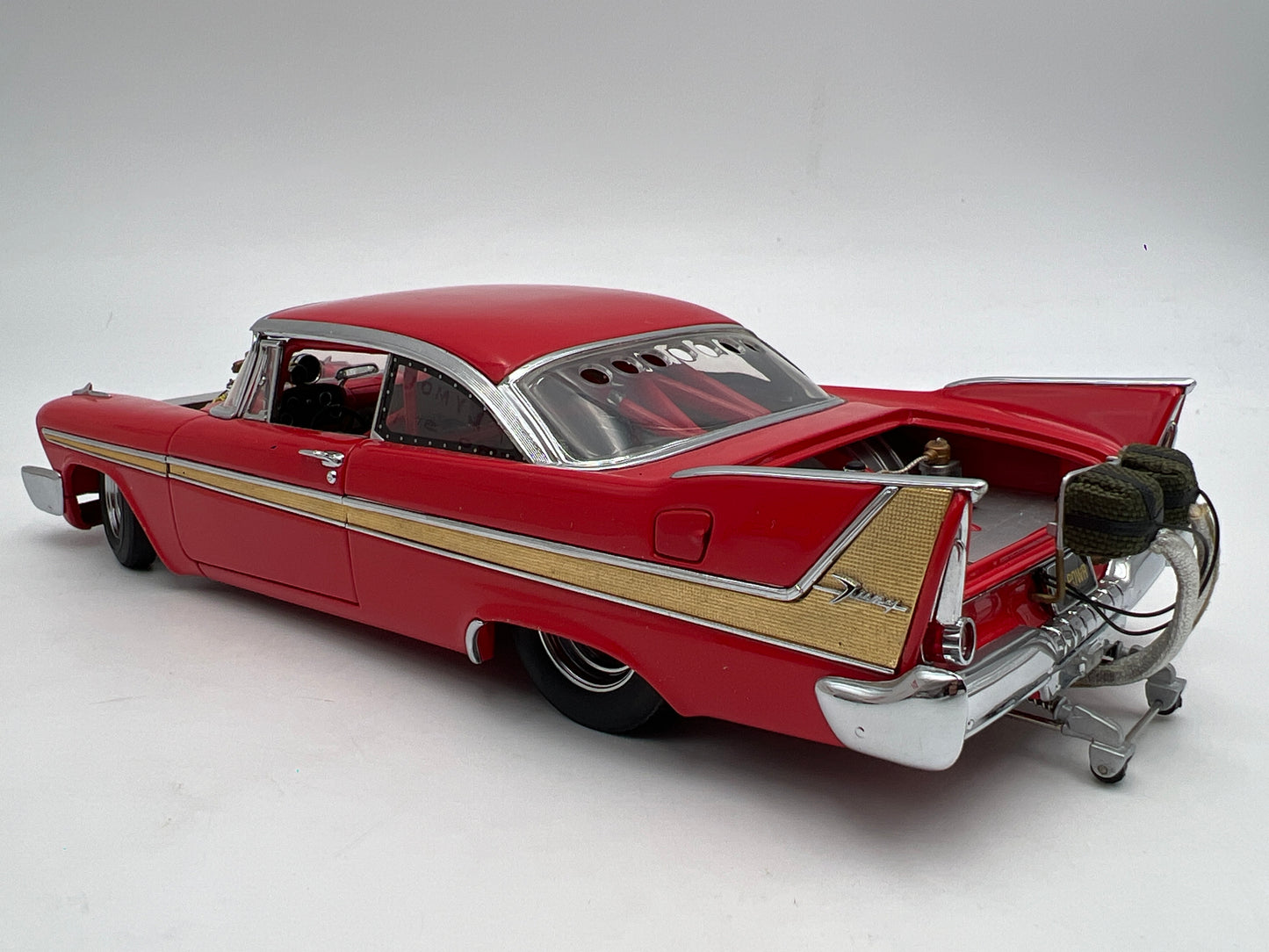 Danbury Mint 1/24 Scale 1958 Plymouth Fury Pro Street Red W/Box VHTF