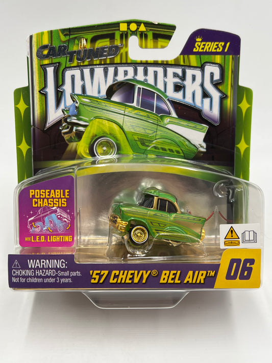 MGA Car Tuned Series 1 Show Glow Lowriders #6 57 Chevy Bel Air Green