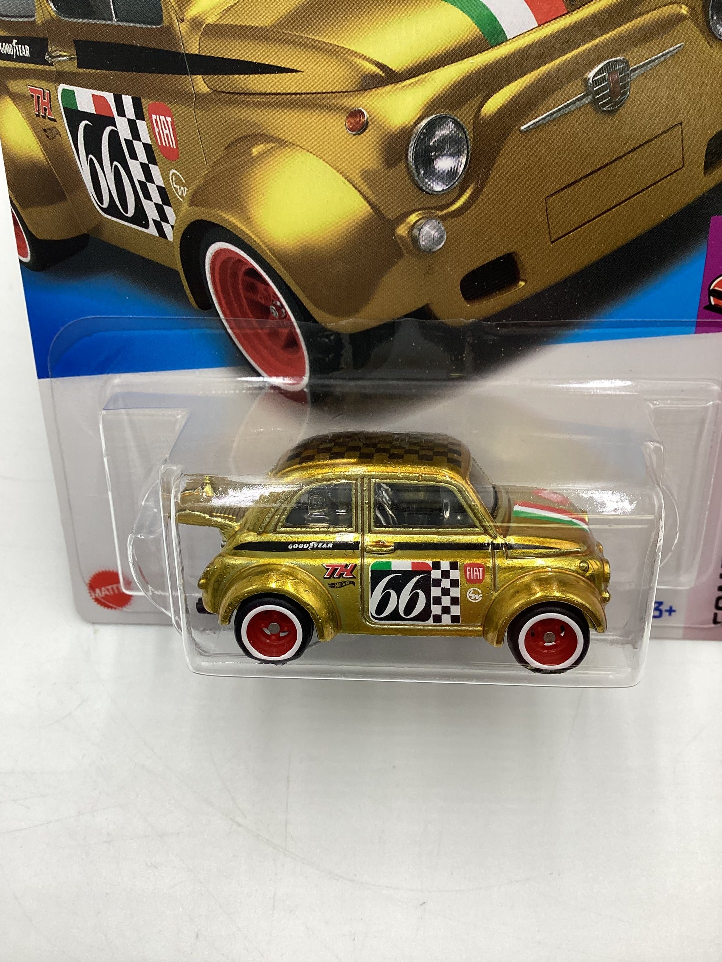 2024 Hot Wheels Super Treasure Hunt #117 60s Fiat 500D Modificado with protector