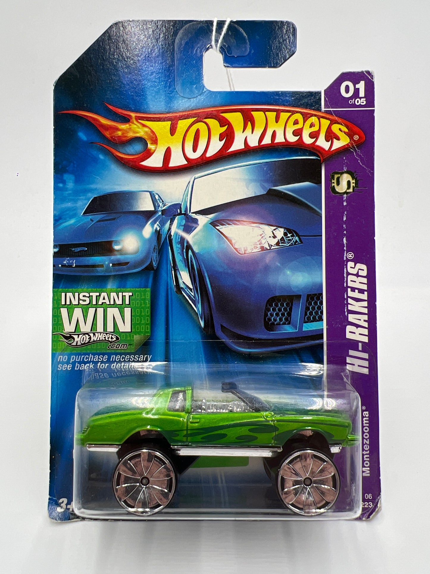 2007 Hot Wheels #101 Hi-Rakers Montezooma Green Card Not Perfect 56A