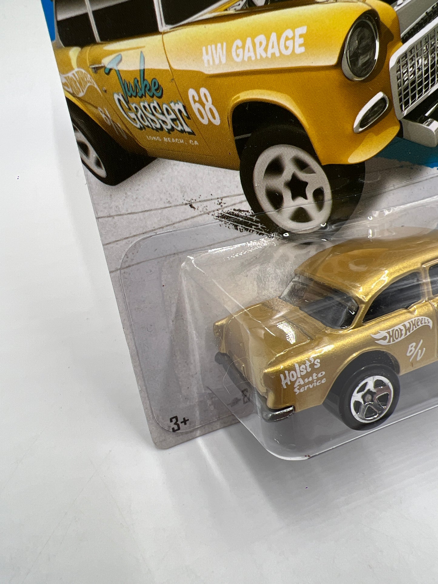 2013 Hot Wheels Showroom #190 55 Chevy Bel Air Gasser Gold 11F