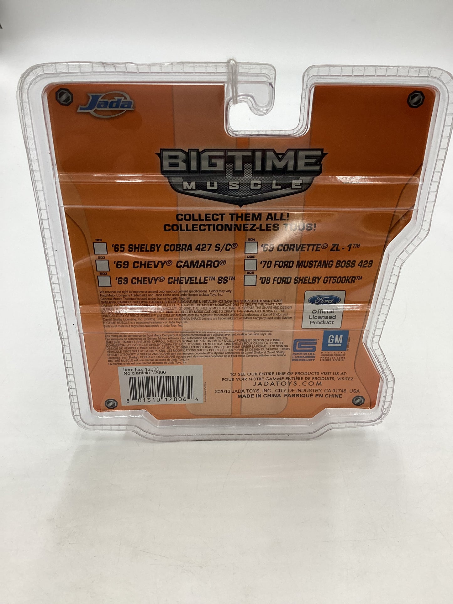 Jada Big Time Muscle Wave 18 08 Ford Shelby GT500KR 214G