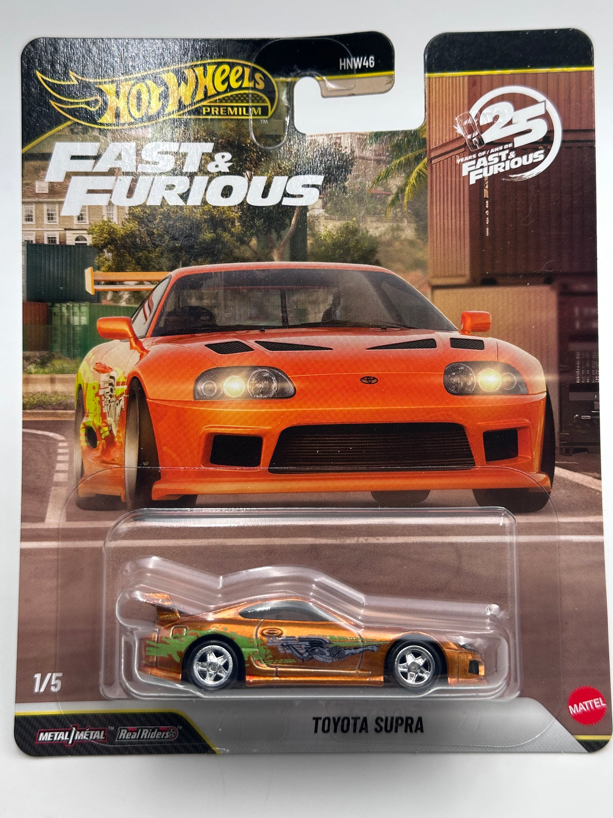 2026 Hot Wheels Premium Fast & Furious 25th Anniversary Dash R Case Complete Set Of 5