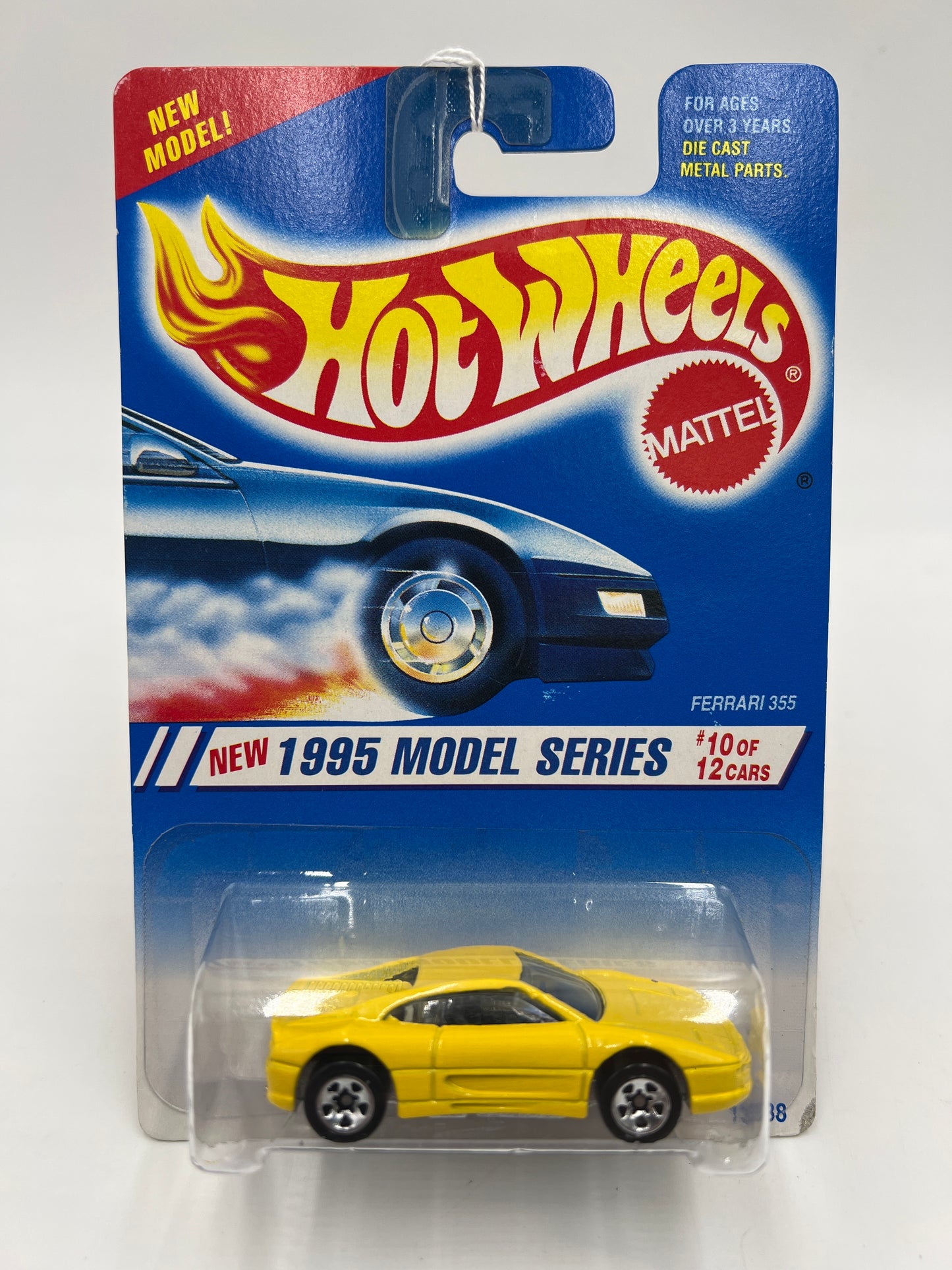 1995 Hot Wheels Model Series #350 Ferrari 355 Yellow 5 SP Wheels