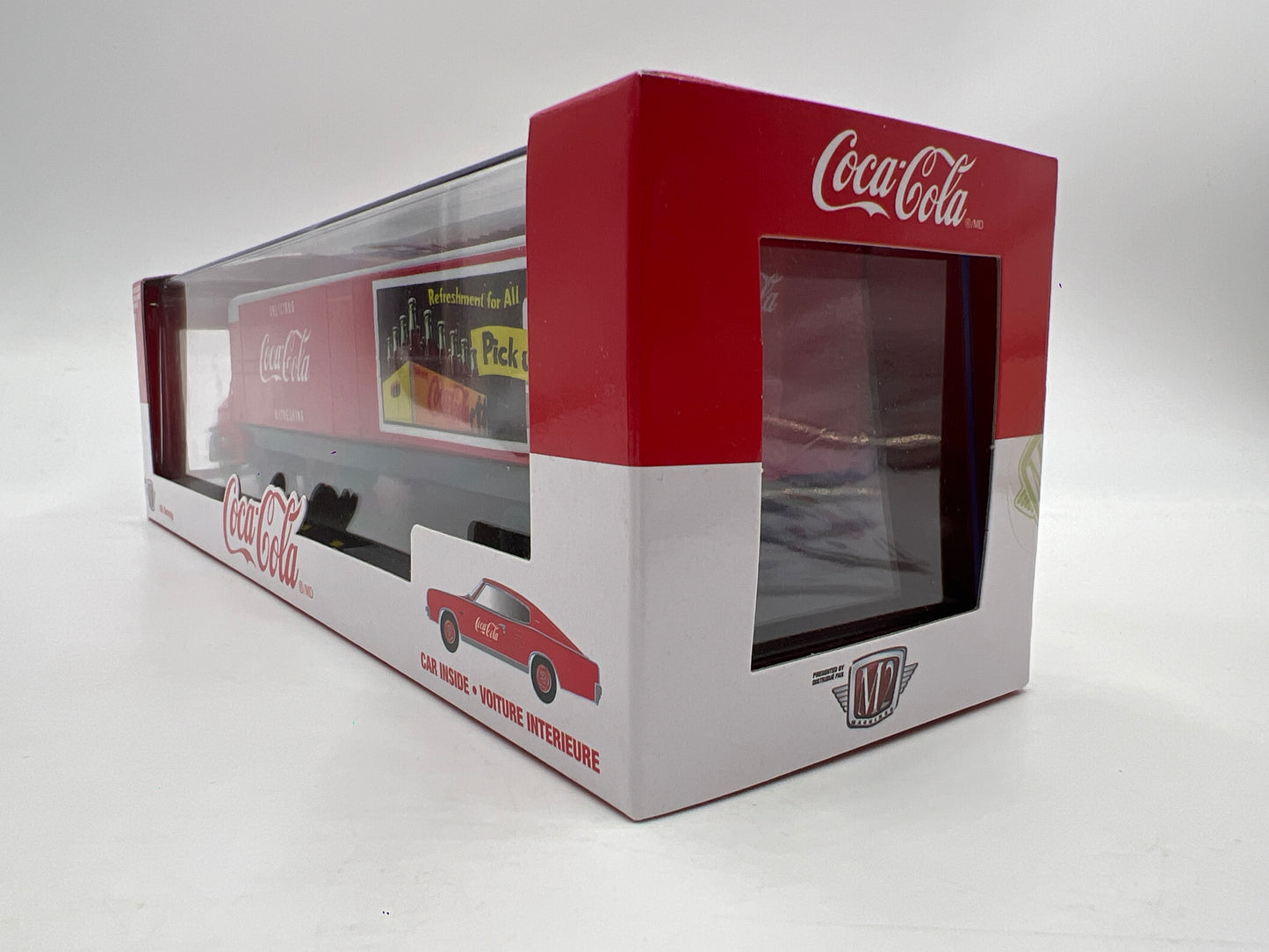 M2 Machines Auto Haulers Coca Cola 1957 Dodge COE & 1966 Dodge Charger 383