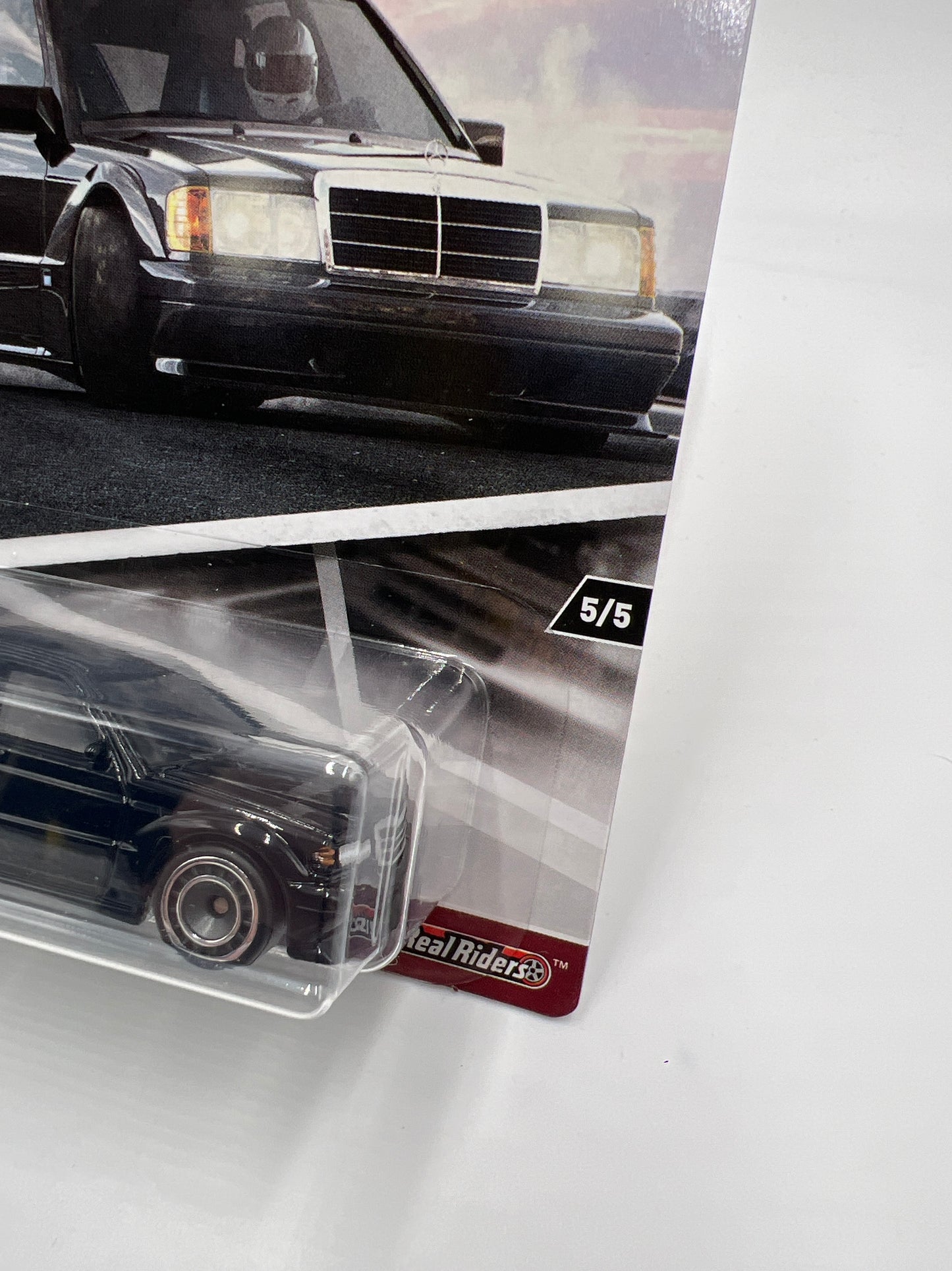 Hot Wheels Premium Car Culture Modern Classics #5 Mercedes-Benz 190E 2.5-16 EVO II Black W/Protector