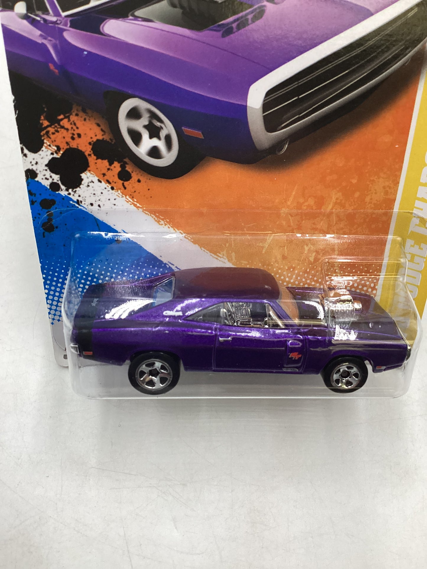 2011 Hot Wheels #42 70 Dodge Charger R/T Purple 56C