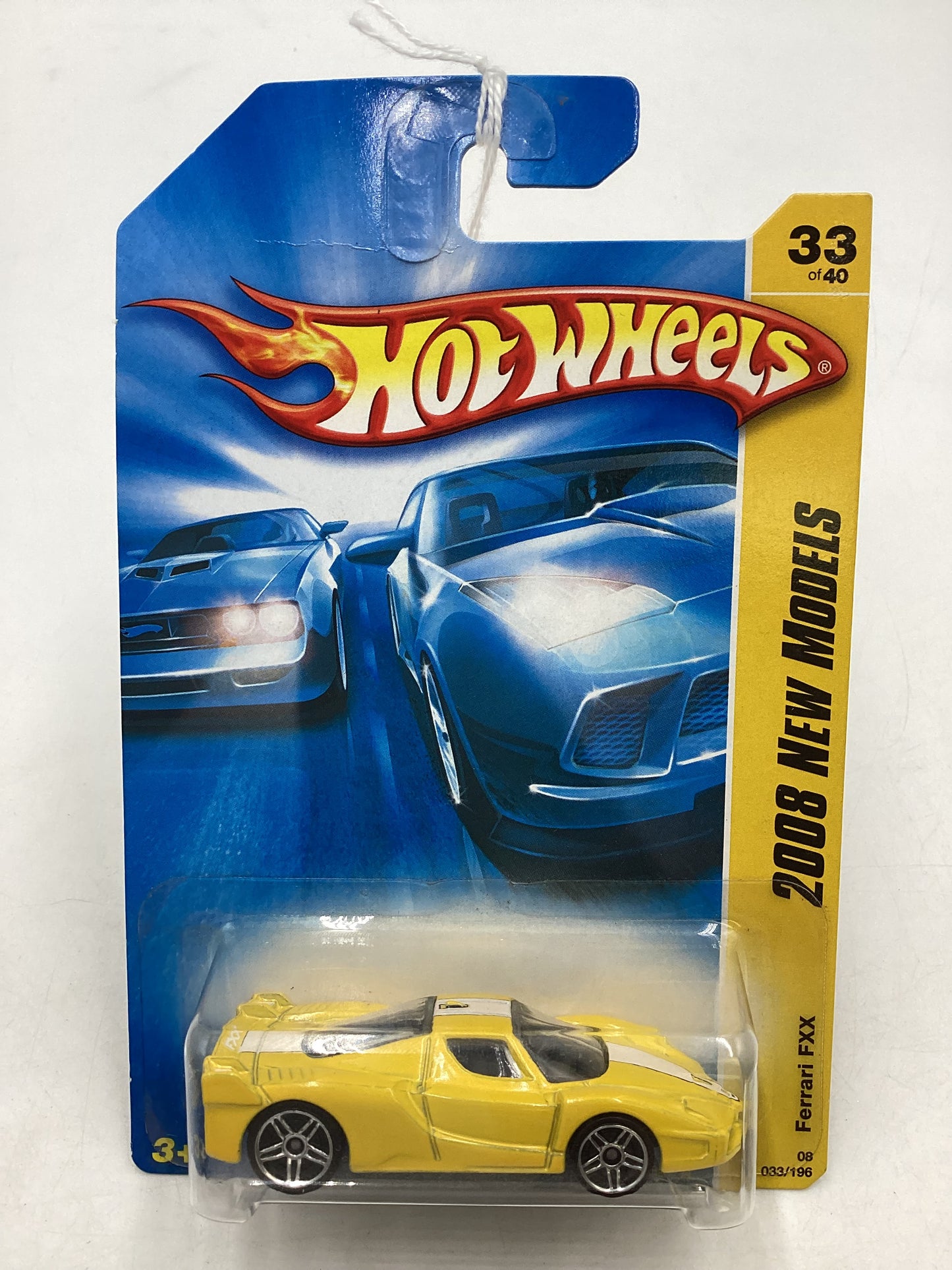 2008 Hot wheels #033 Ferrari FXX Yellow Crease by J Hook SR