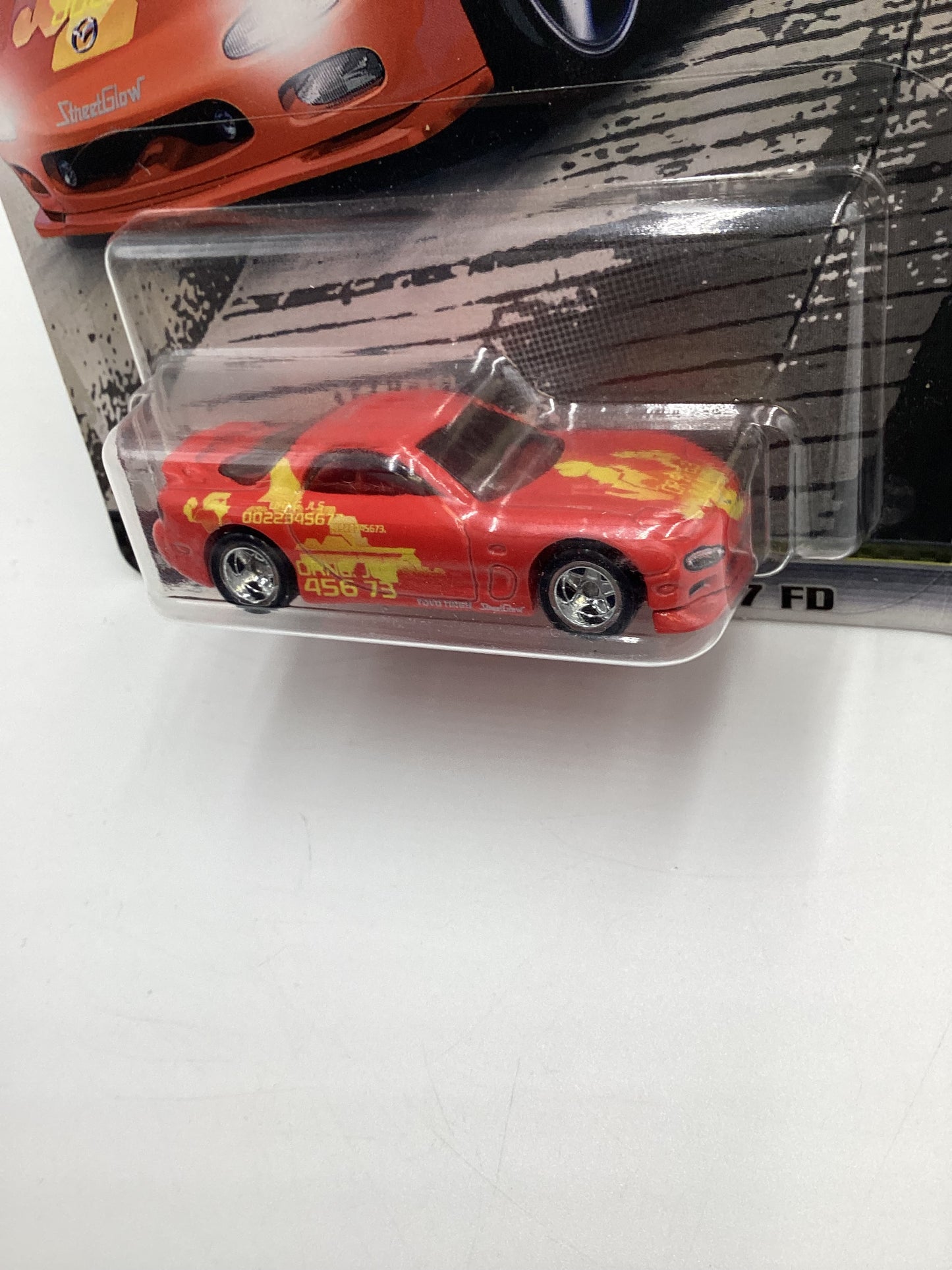 Hot Wheels Fast & Furious Fast Tuners #1 Mazda RX-7 FD Red W/Protector