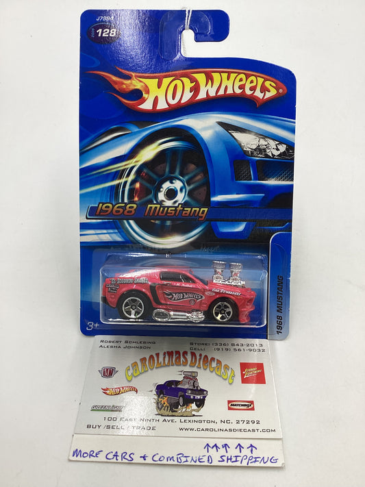 2006 Hot Wheels #128 1968 Mustang Tooned Pink 24B