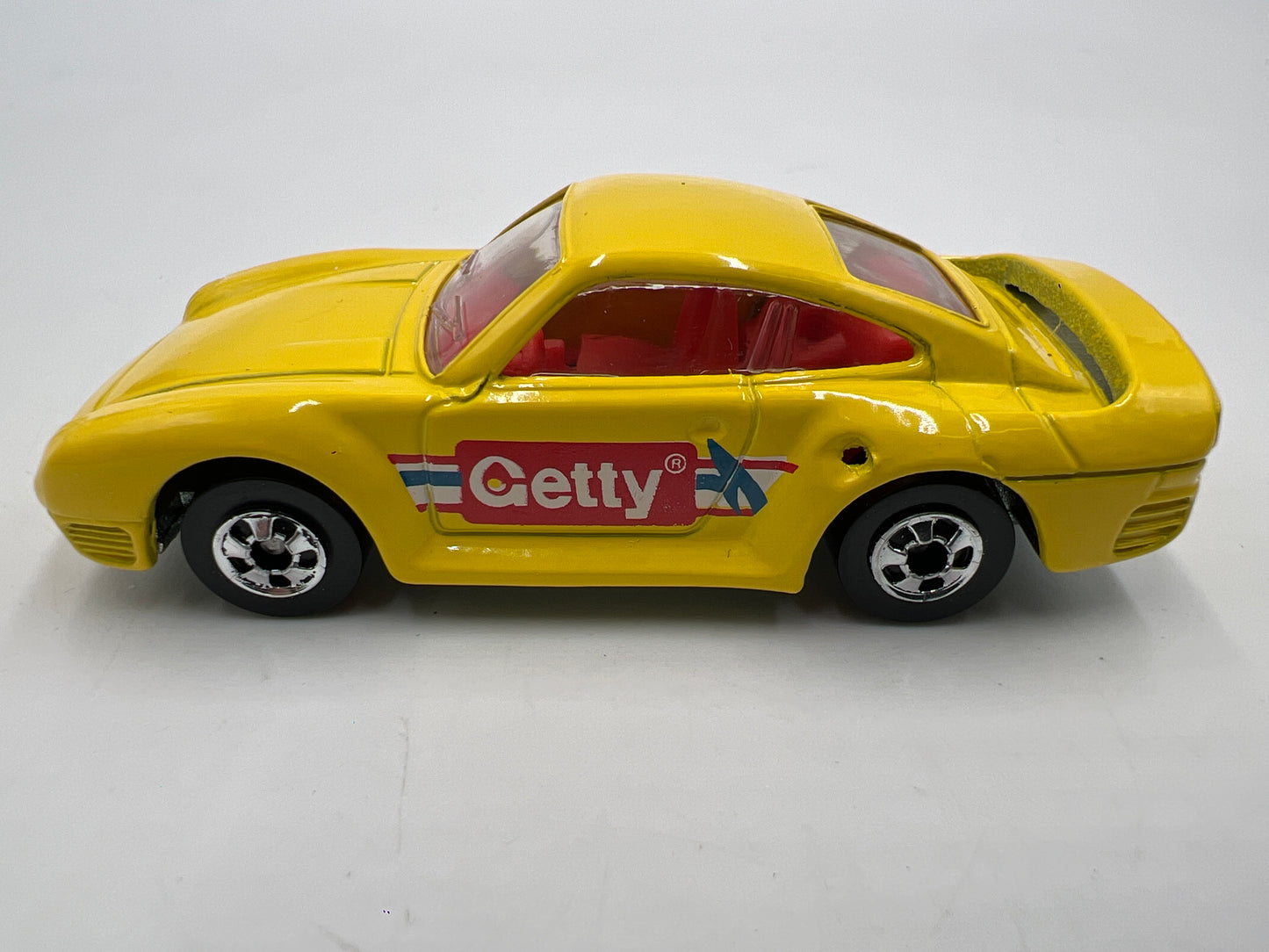 Hot Wheels 1991 Getty Promo Porsche 959 Yellow Loose