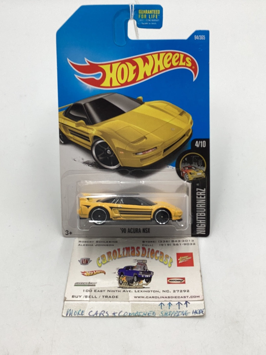 2017 Hot Wheels #94 90 Acura NSX 102i