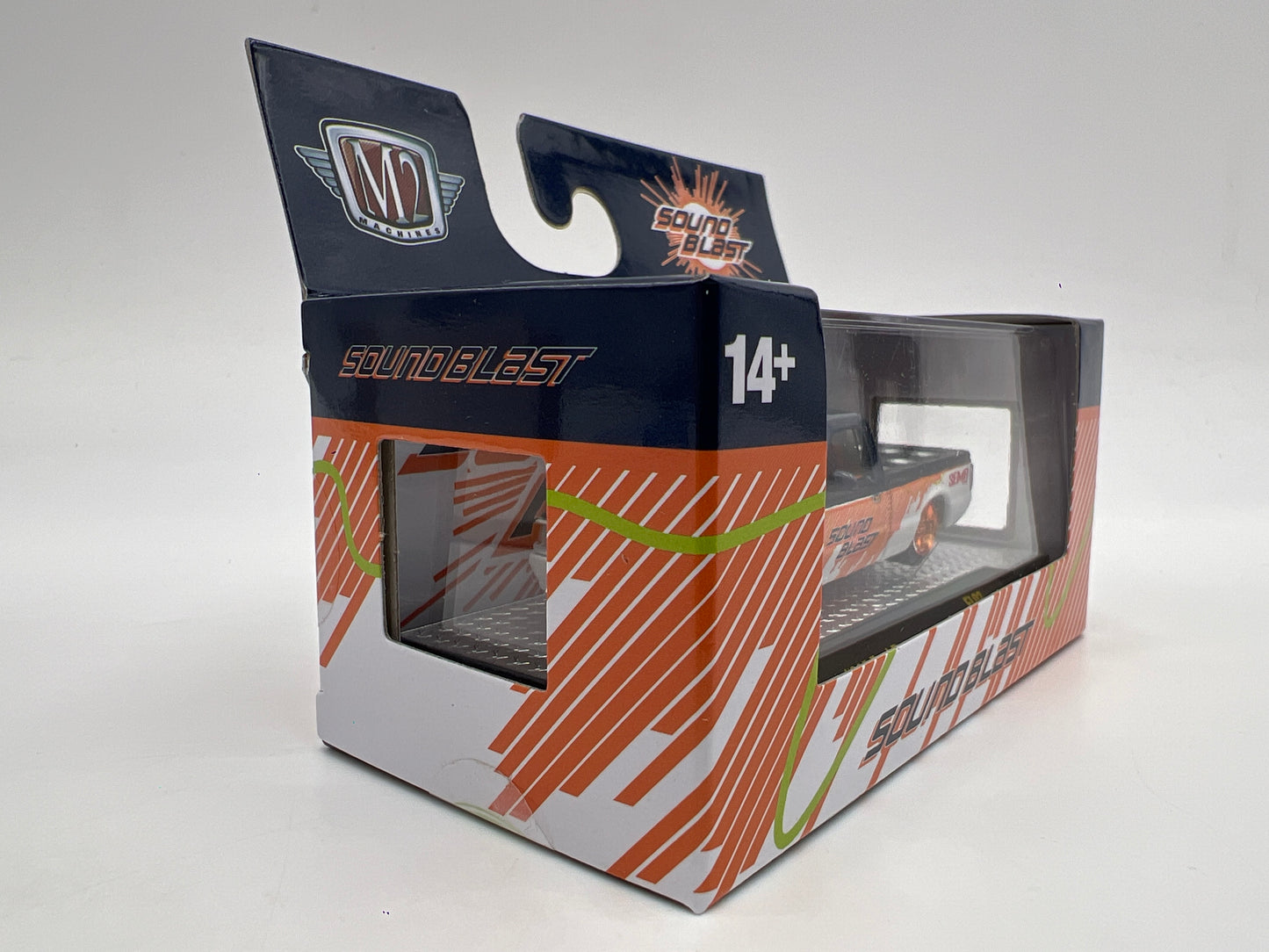 M2 Machines SEMA 2025 1/600 CHASE Sound Blast 1995 Ford Ranger Blue/White FL02