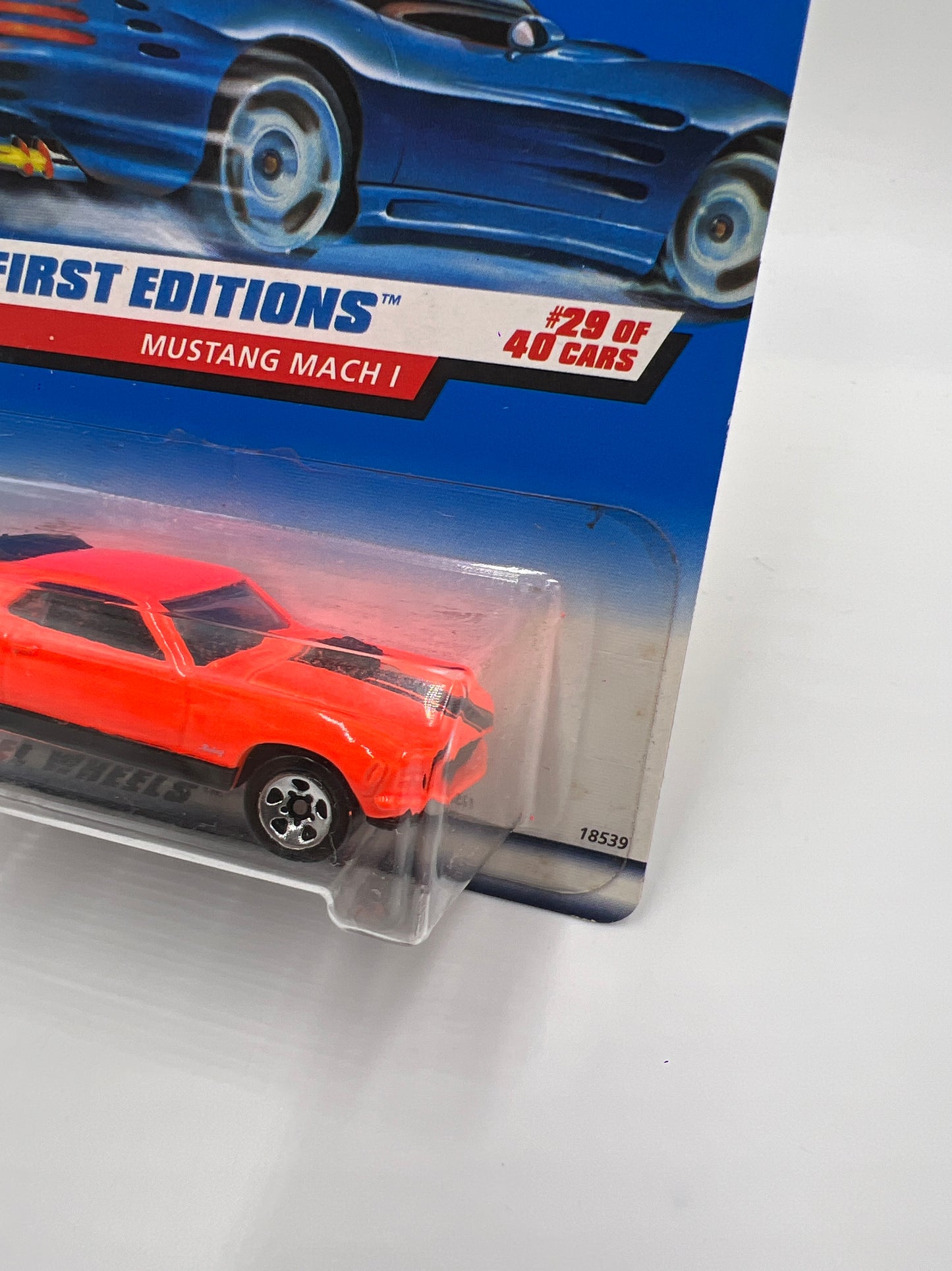 1998 Hot Wheels First Editions #670 Mustang Mach 1 Neon Orange SR