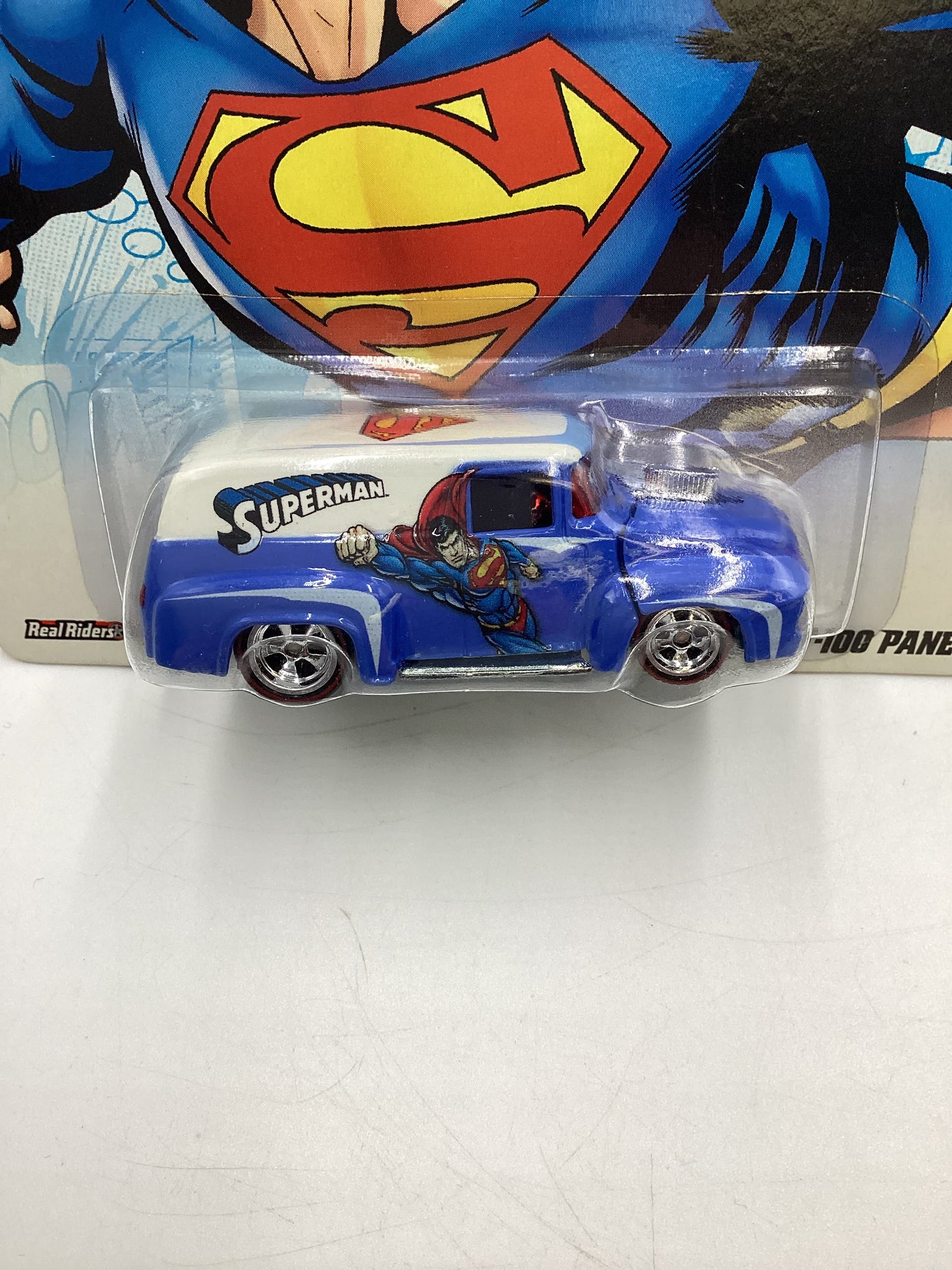 Hot wheels pop culture DC Comics Superman 56 Ford F-100 Panel Blue/White 268B