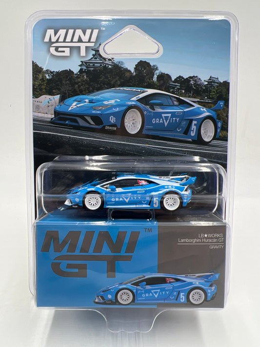 Mini GT #1055 LB Works Lamborghini Huracan GT Gravity Blue 235A
