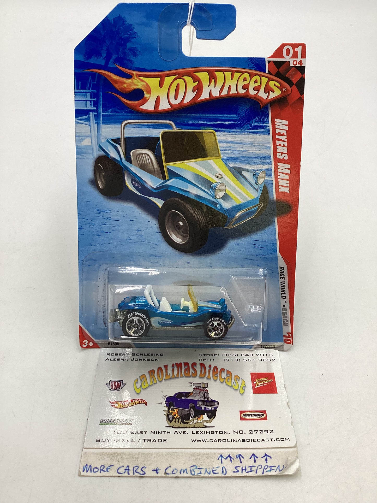 2010 Hot Wheels #177 Walmart Exclusive Blue Meyers Manx 235D