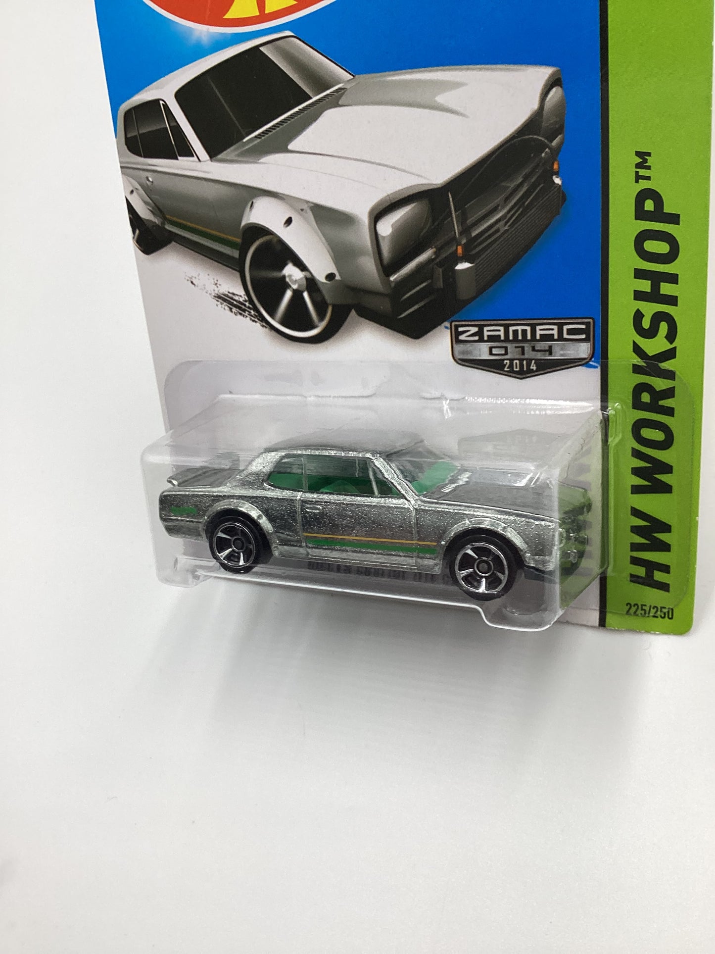 2014 Hot Wheels Zamac 014 #225 Nissan Skyline H/T 2000GT-X Non Roll Cage Vein on Back 145A