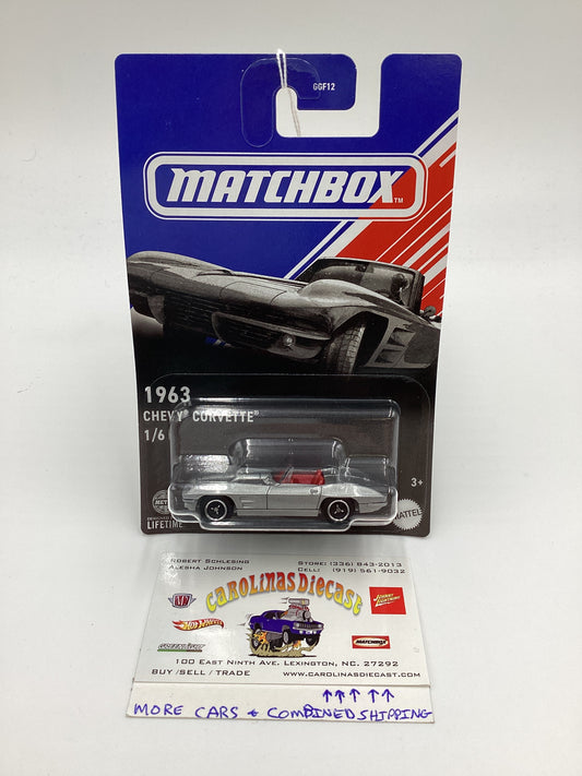 2024 Matchbox American Convertibles #1 1963 Chevy Corvette Silver 162C