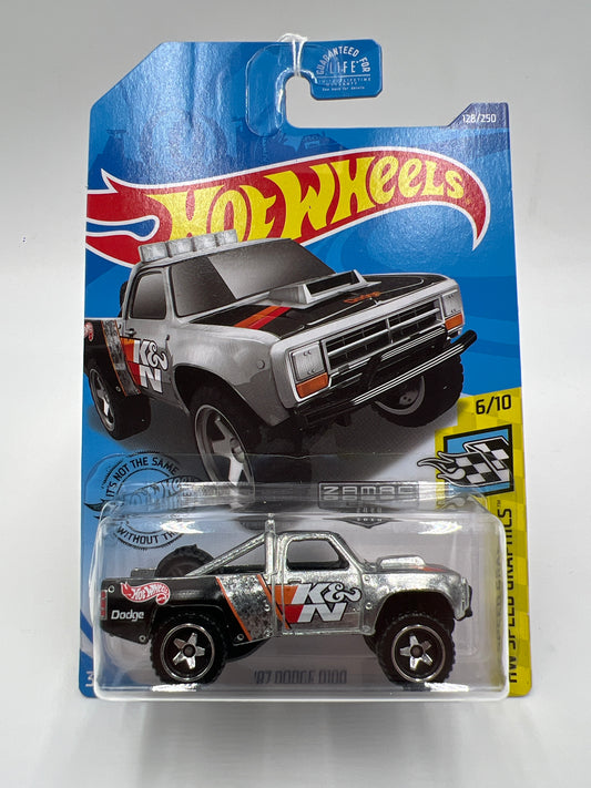 2020 Hot Wheels Walmart Exclusive Zamac 8 #128 87 Dodge D100 K&N