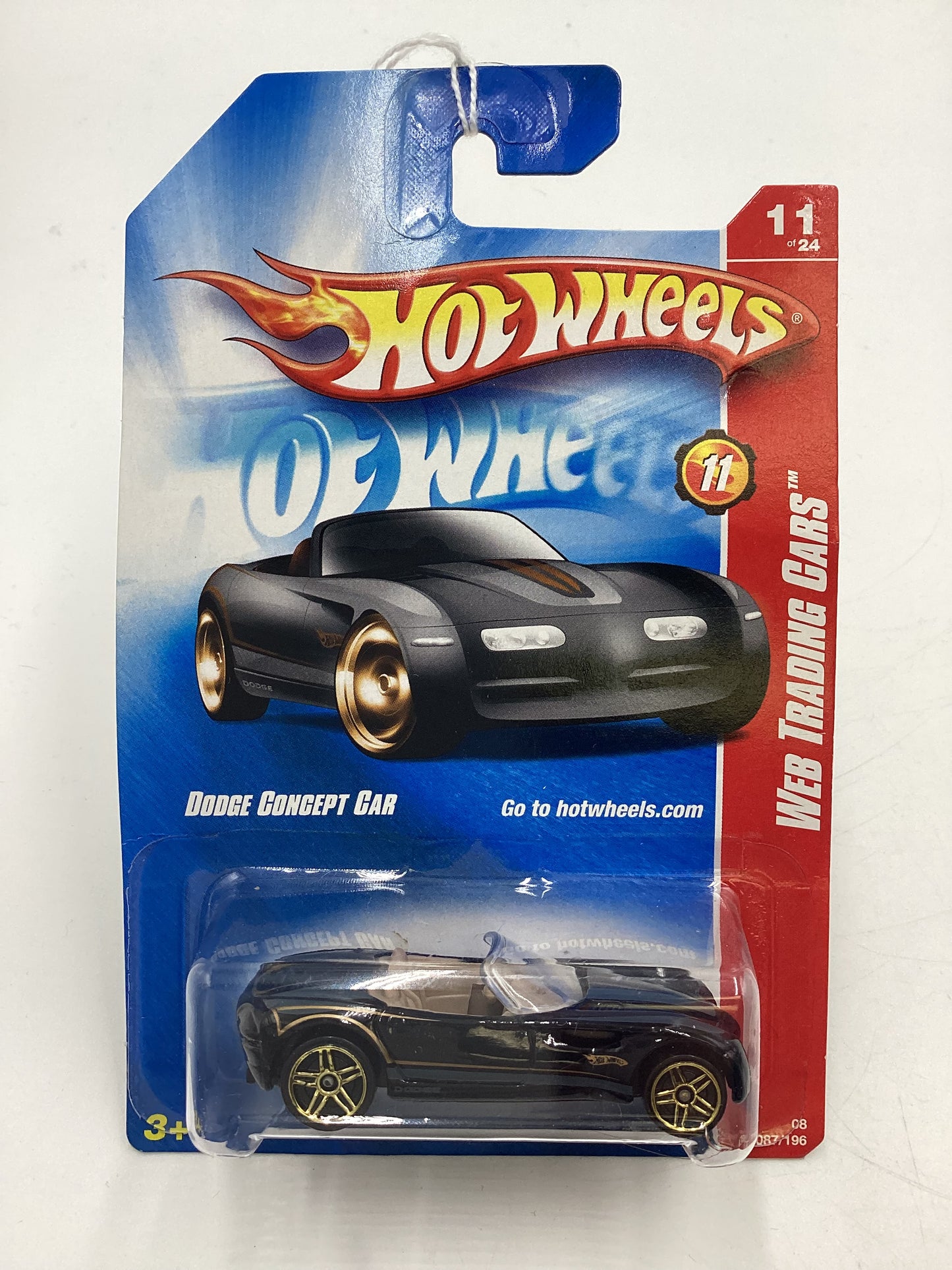 2008 Hot Wheels Web Trading Cars #87 Dodge Concept Car Black