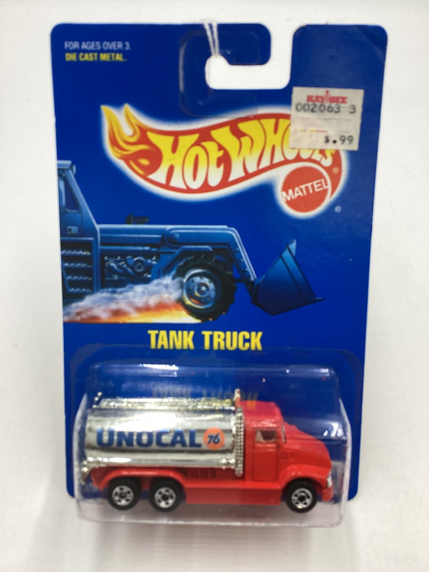 Hot Wheels Blue Card Collector  No. 147 Tank Truck Red Unocal 76 BW Wheels 239G