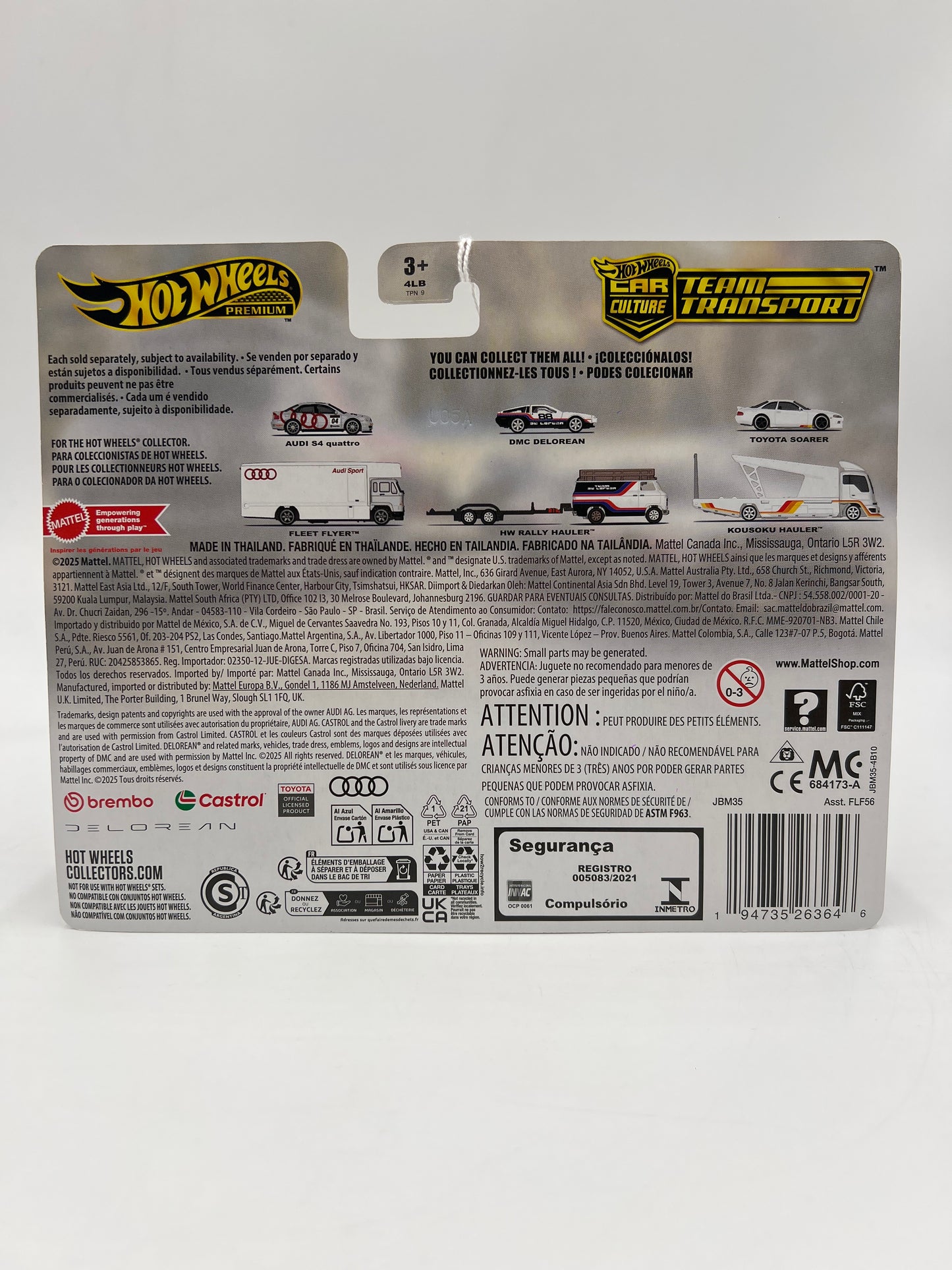 Hot Wheels Team Transport #78 DMC Delorean & HW Rally Hauler 281D