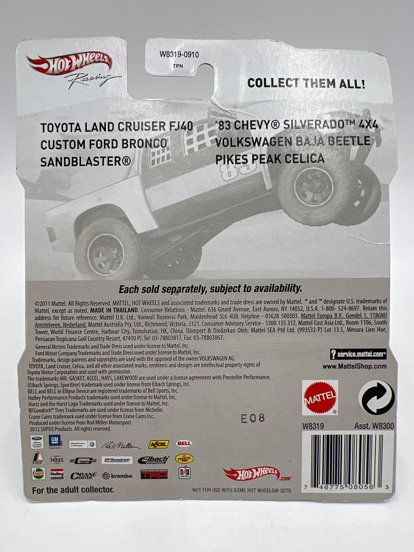 2012 Hot Wheels Premium Off Road Toyota Land Cruiser FJ40 241F