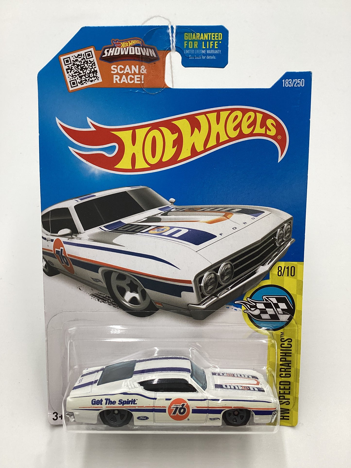 2019 Hot Wheels #183 69 Ford Torino Talladega 76 White 29E