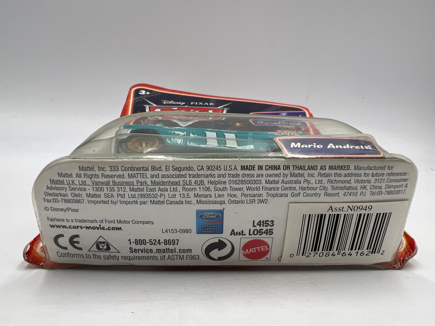 Disney Pixar Cars Supercharged Mario Andretti 137F