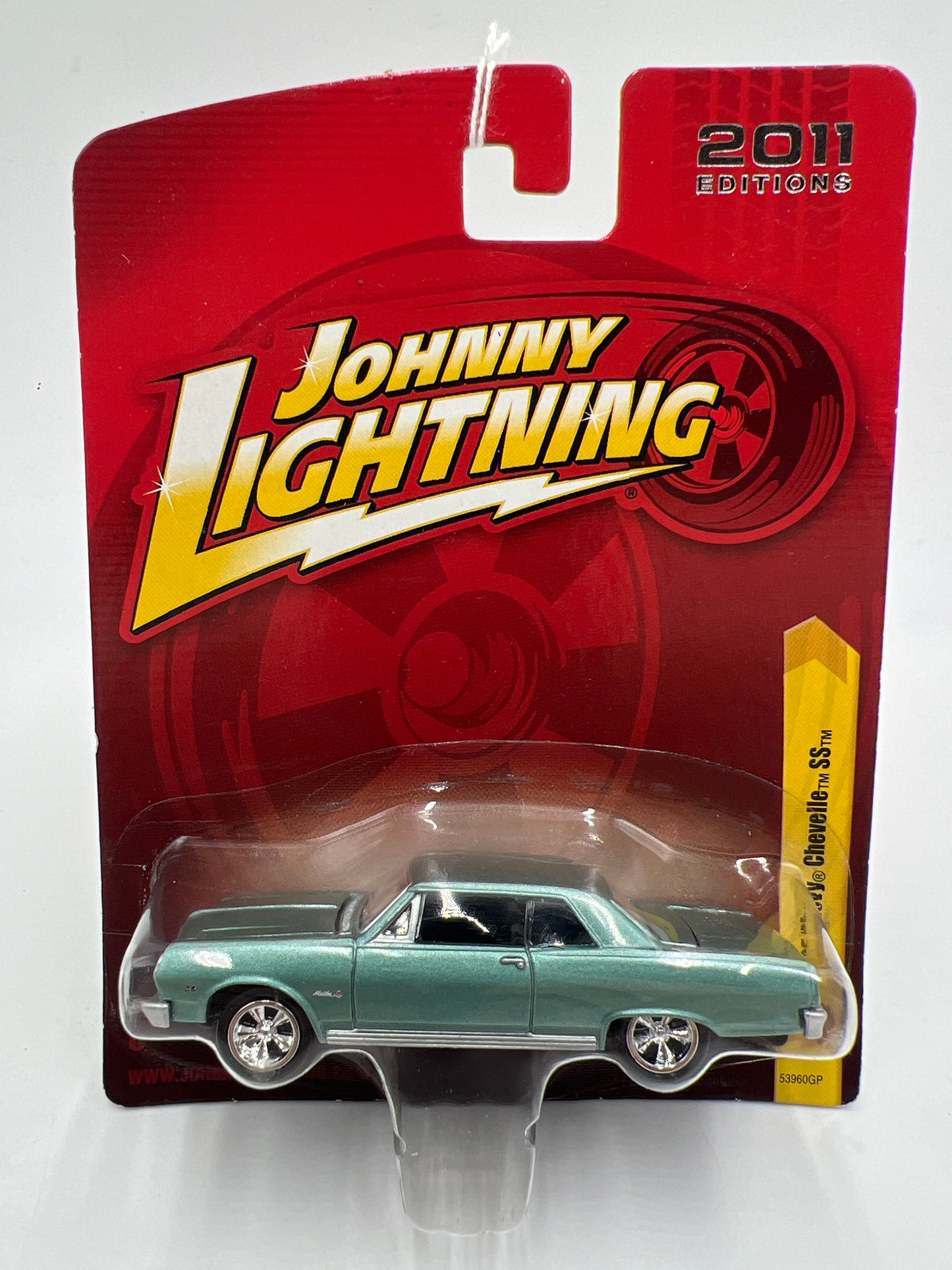 Johnny Lightning Small Card 1965 Chevy Chevelle SS Light Blue 216L
