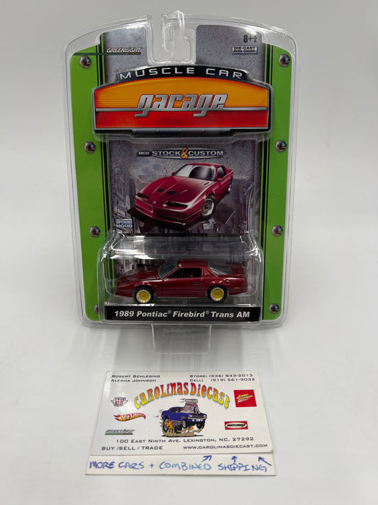 Greenlight Muscle Car Garage Series 6 1989 Pontiac Firebird Trans Am Red