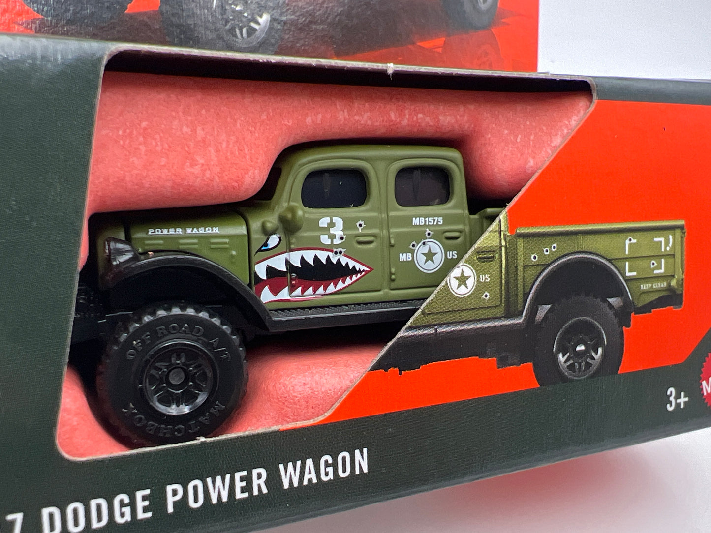 2026 Matchbox Moving Parts #37 1947 Dodge Power Wagon Green Shark Mouth