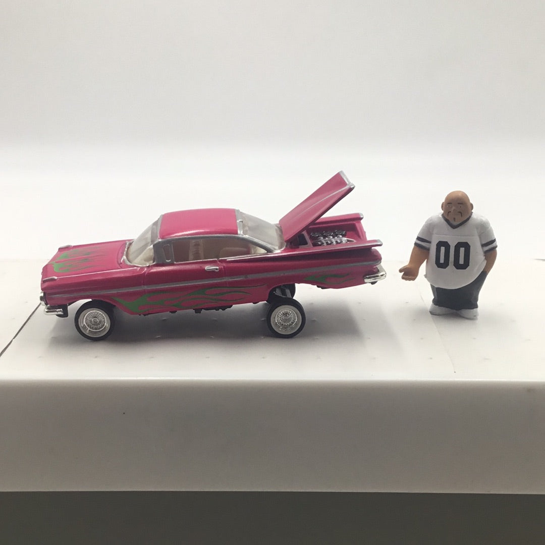 Revell Lowriders 1959 Chevy Impala Hot Pink with adjustable