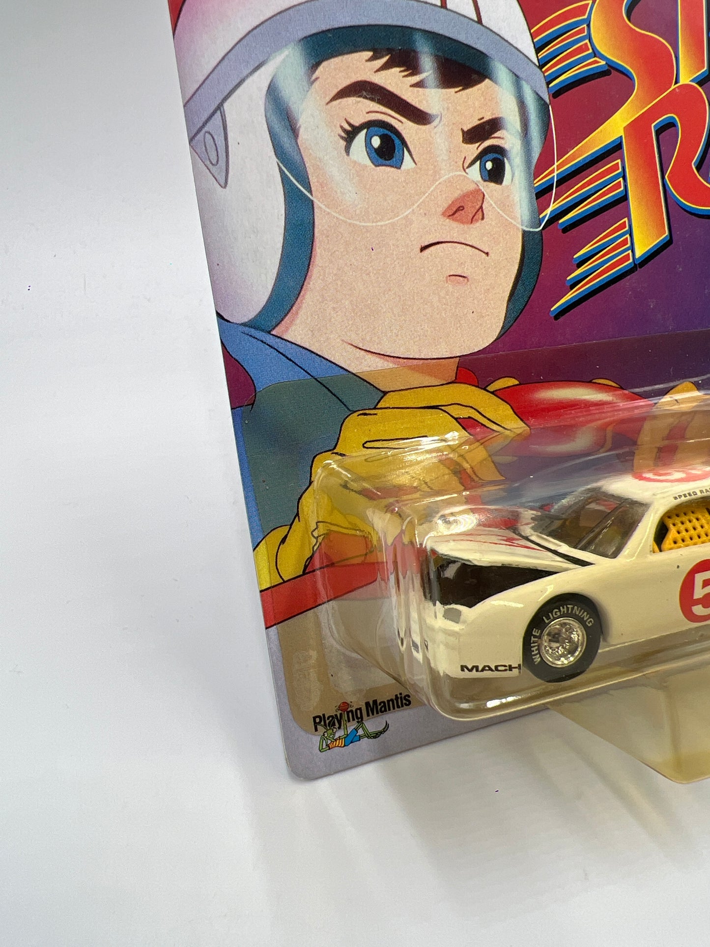 Johnny Lightning White Lightning Chase Speed Racer 2000 CEL #10 Mach 5 Stock Car White