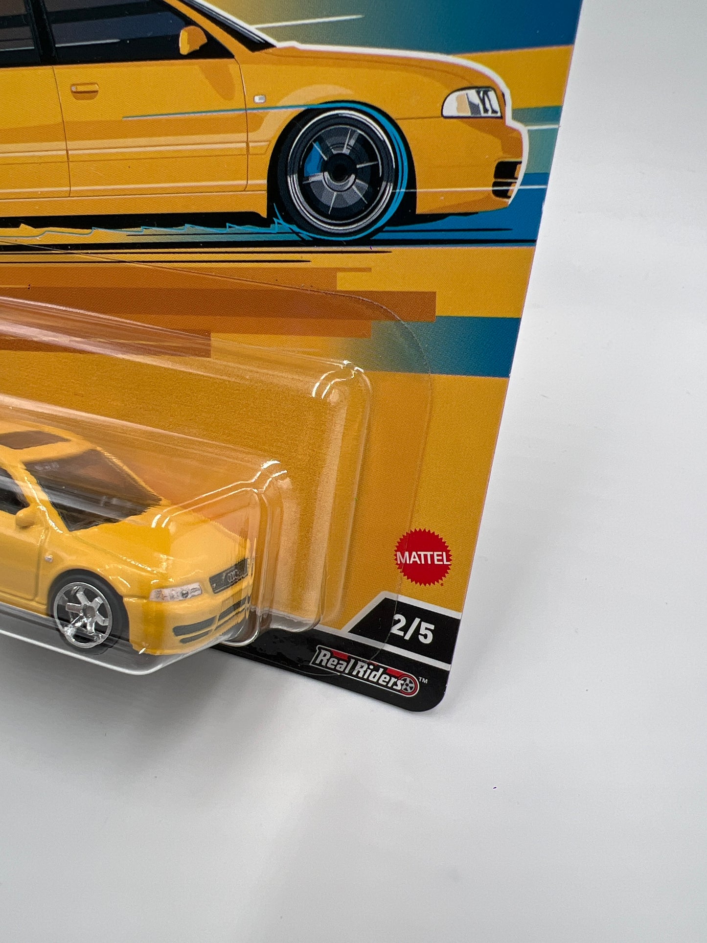 Hot Wheels Premium Deutschland Design #2 2/5 Audi S4 Quattro Yellow 253D