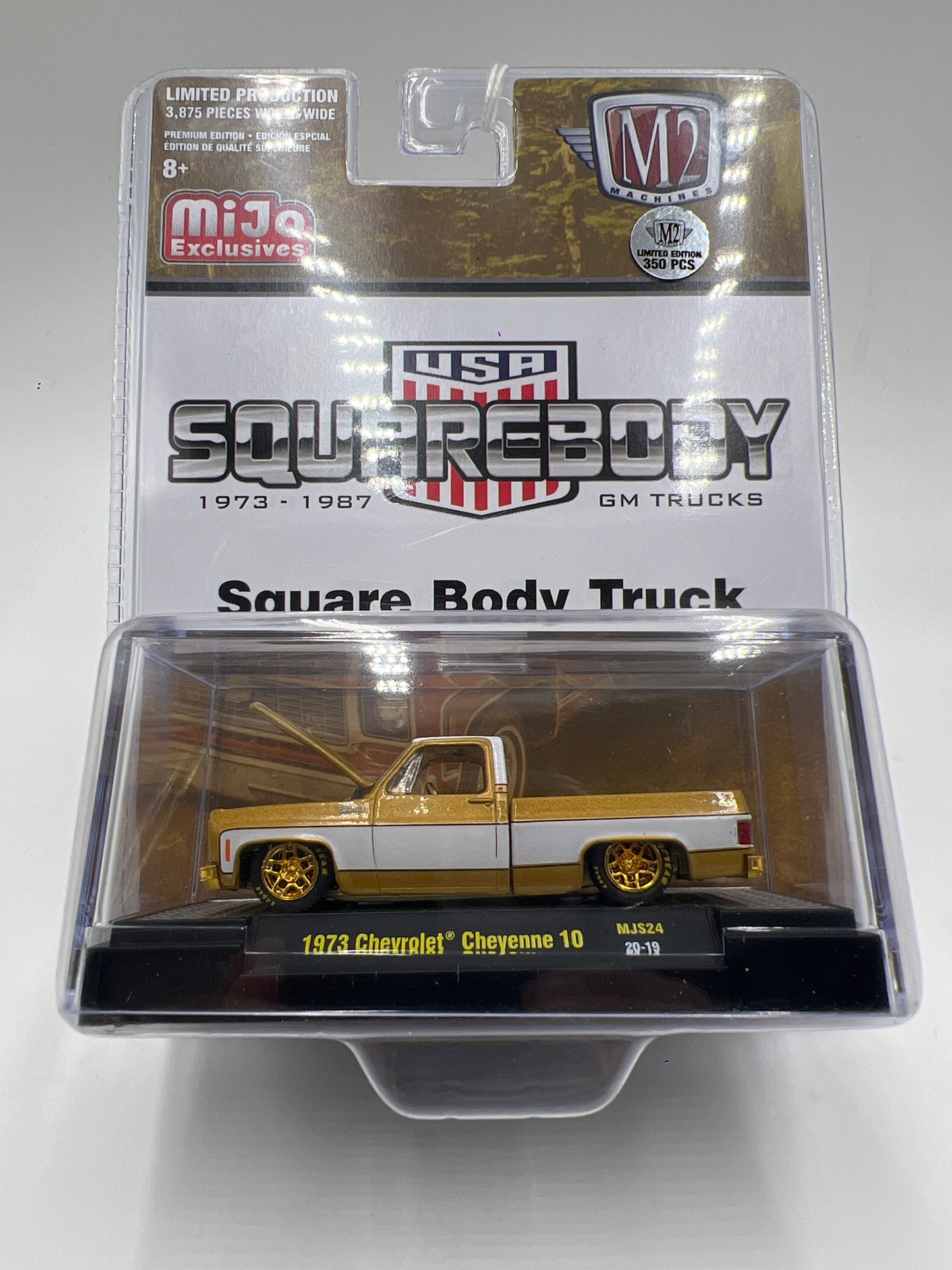 M2 Machines MiJo Exclusives CHASE 1/350 Squarebody USA 1973 Chevrolet Cheyenne 10 MJS24 VHTF