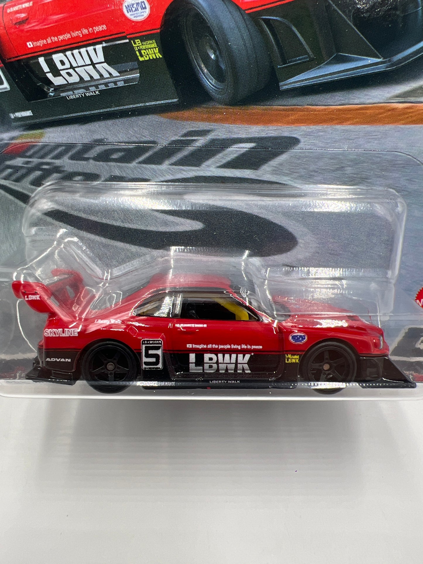 Hot Wheels Premium Mountain Drifters #4 LB-ER34 Super Silhouette Nissan Skyline Red