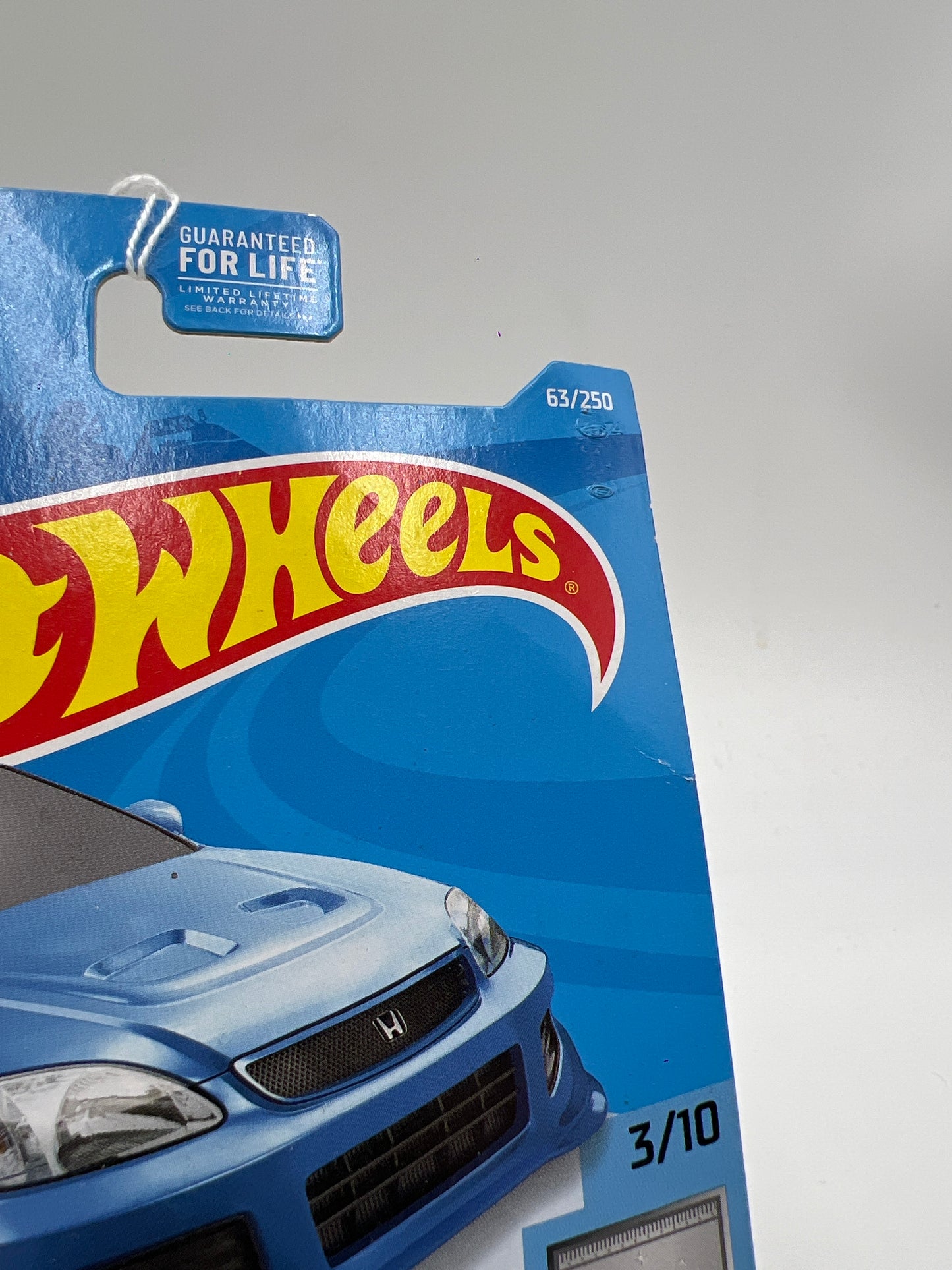 2021 Hot Wheels Factory Fresh #63 Honda Civic Si Blue Card Not Perfect 78A