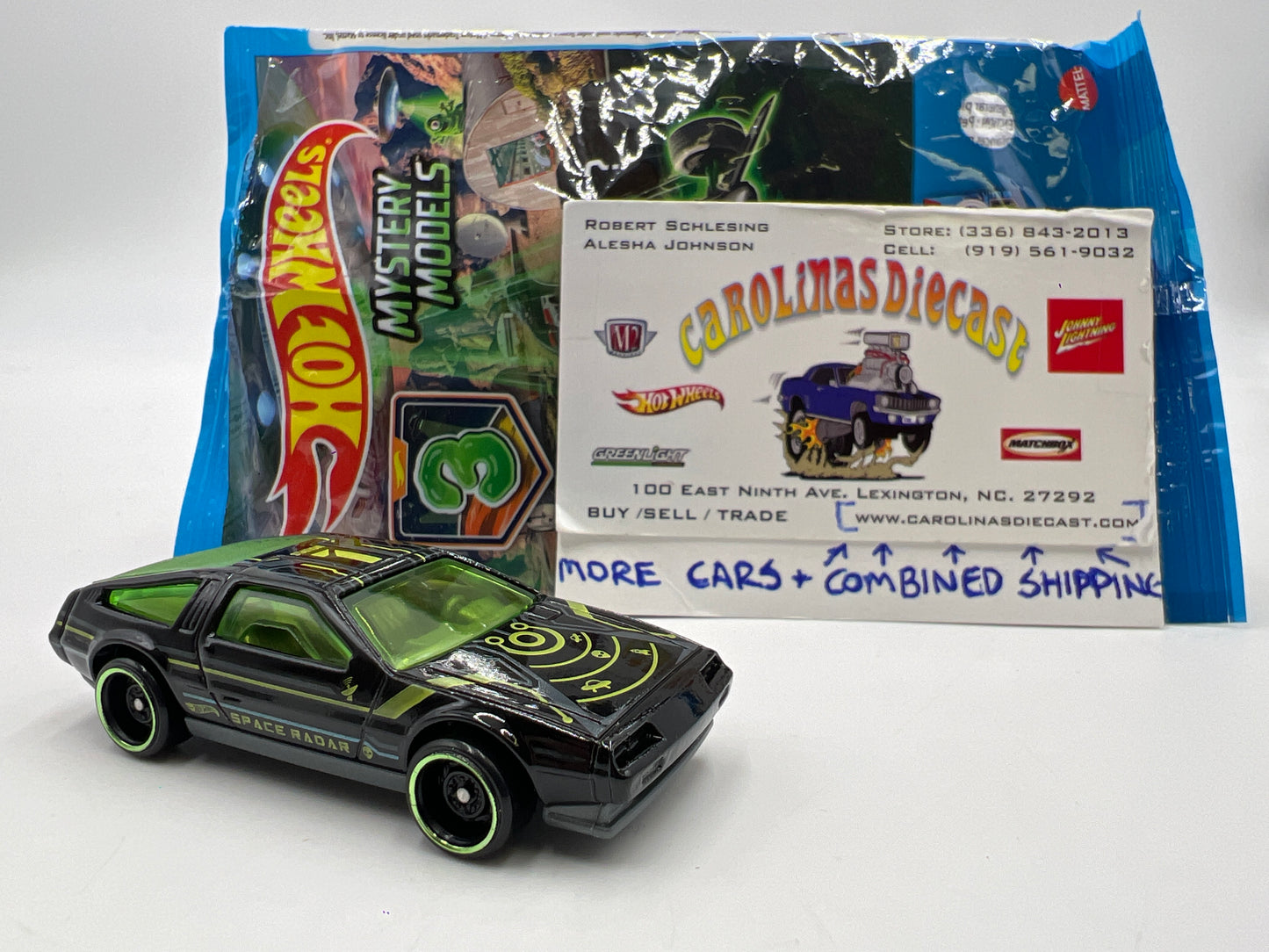 2021 Hot Wheels Mystery Models Series 3 #1 Chase DMC DeLorean Black