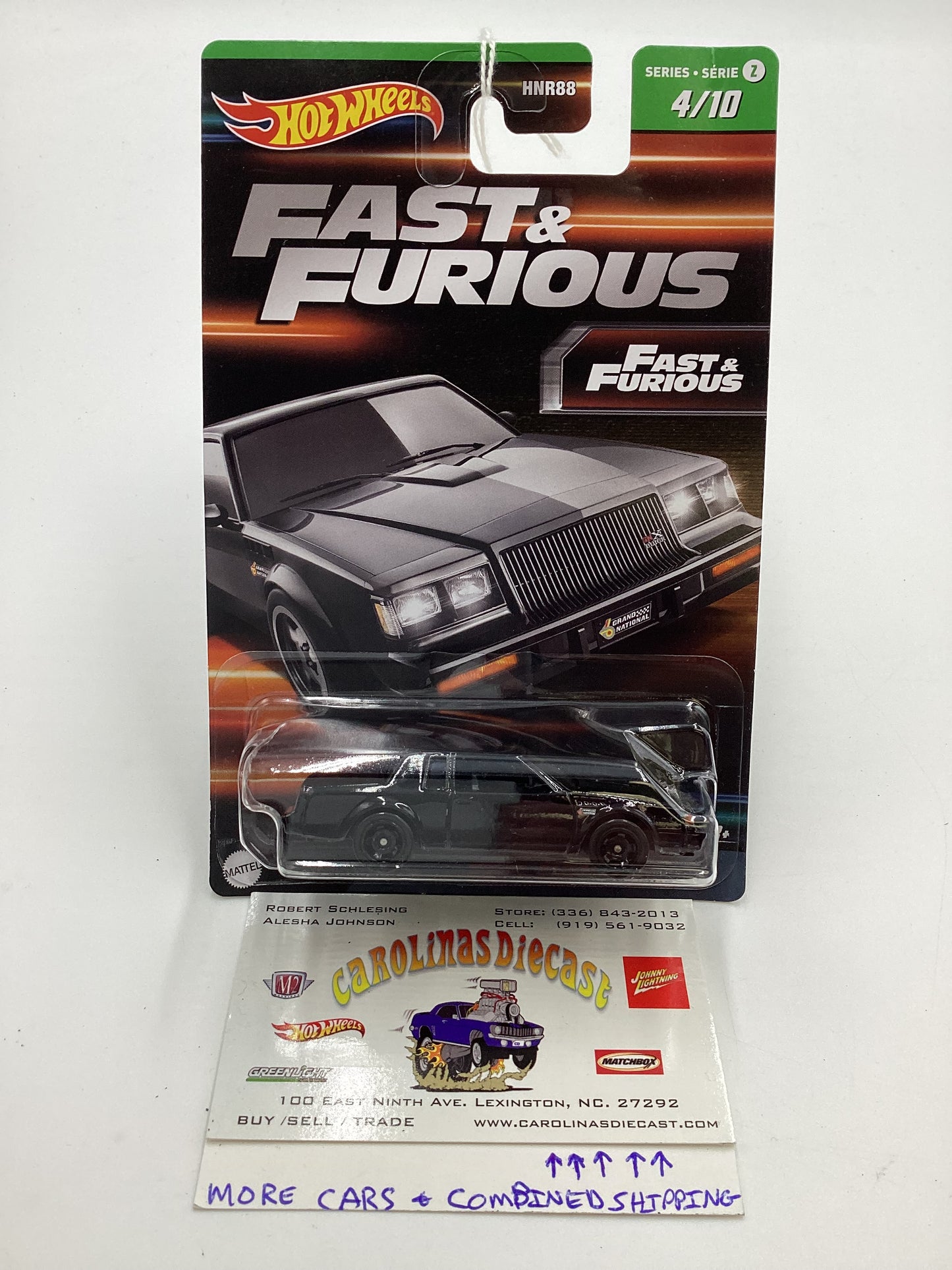 2023 Hot Wheels Fast & Furious Series 2 #4 Buick Regal GNX Black 69C